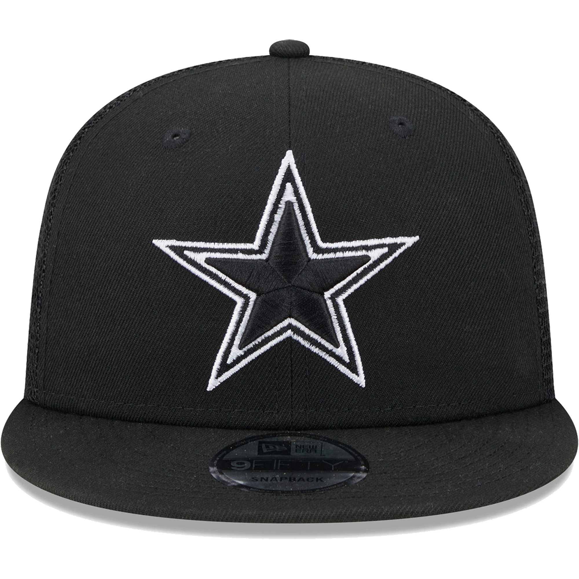 Men's New Era Black Dallas Cowboys  Main Trucker 9FIFTY Snapback Hat