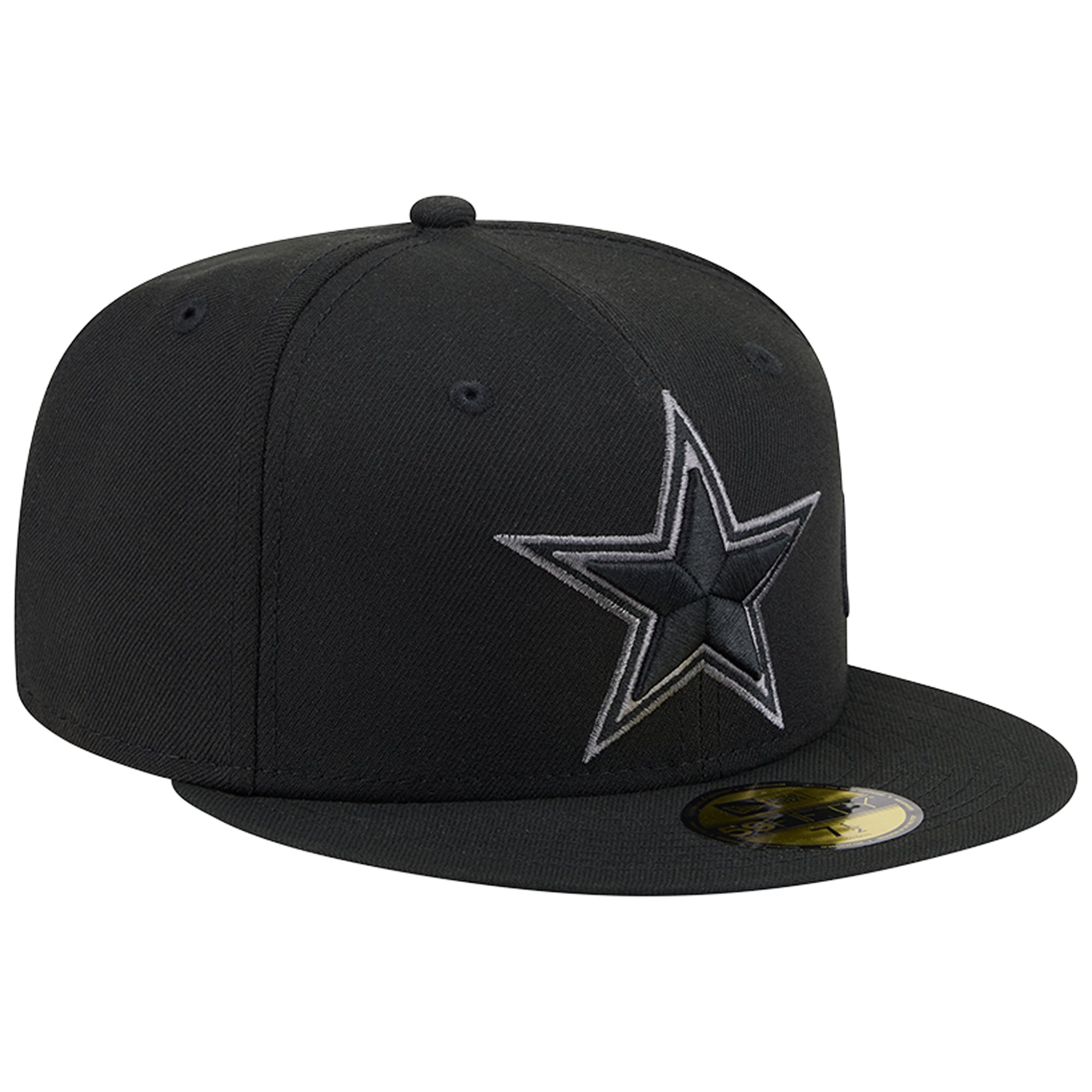 Casquette ajustée New Era 59FIFTY pour homme, bleu marine, Dallas Cowboys, inscription latérale