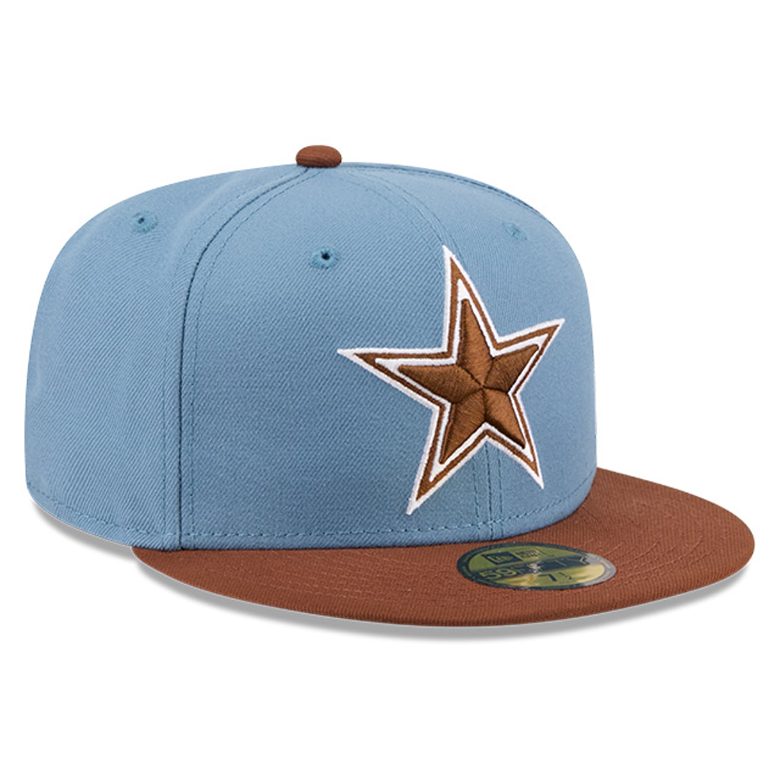 Casquette ajustée New Era 59FIFTY pour homme, coloris olive/marron, Dallas Cowboys