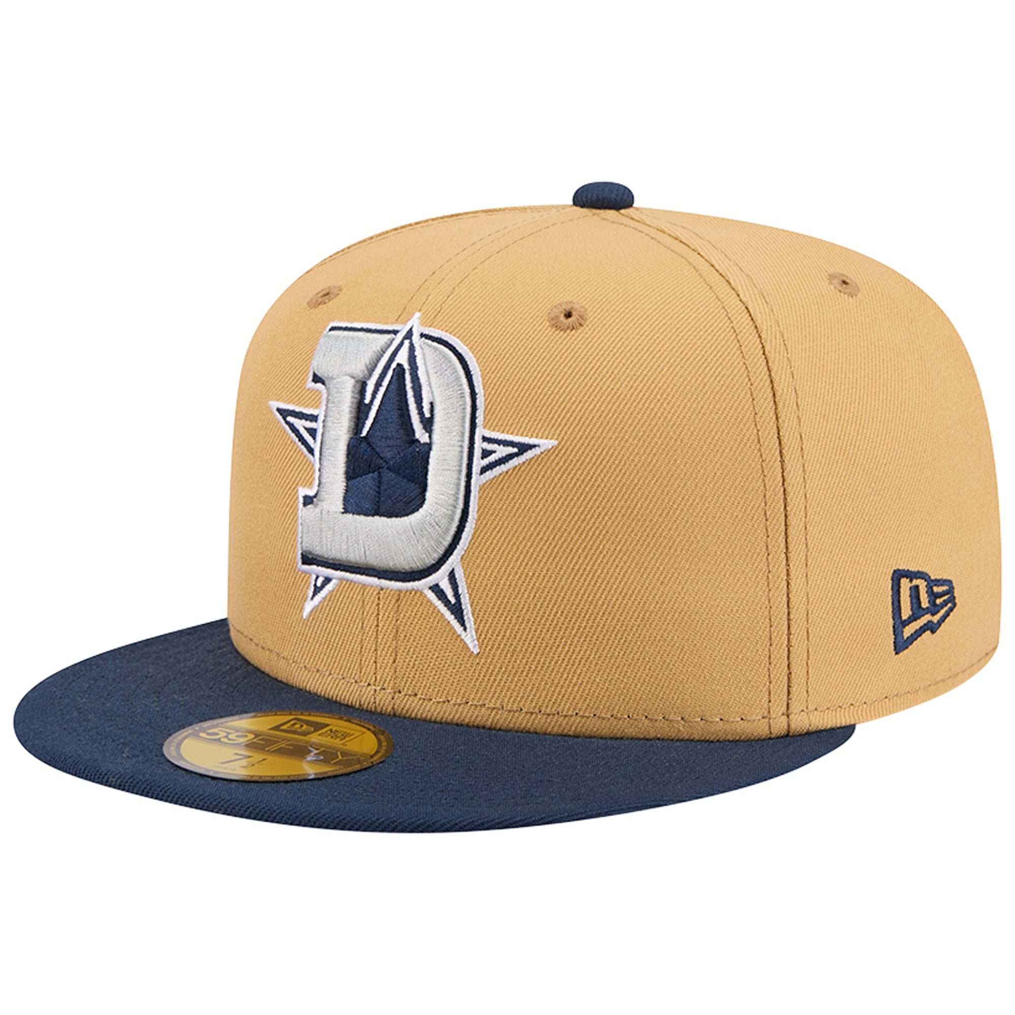 Men's New Era Cream/Navy Dallas Cowboys Deceptor 59FIFTY Fitted Hat