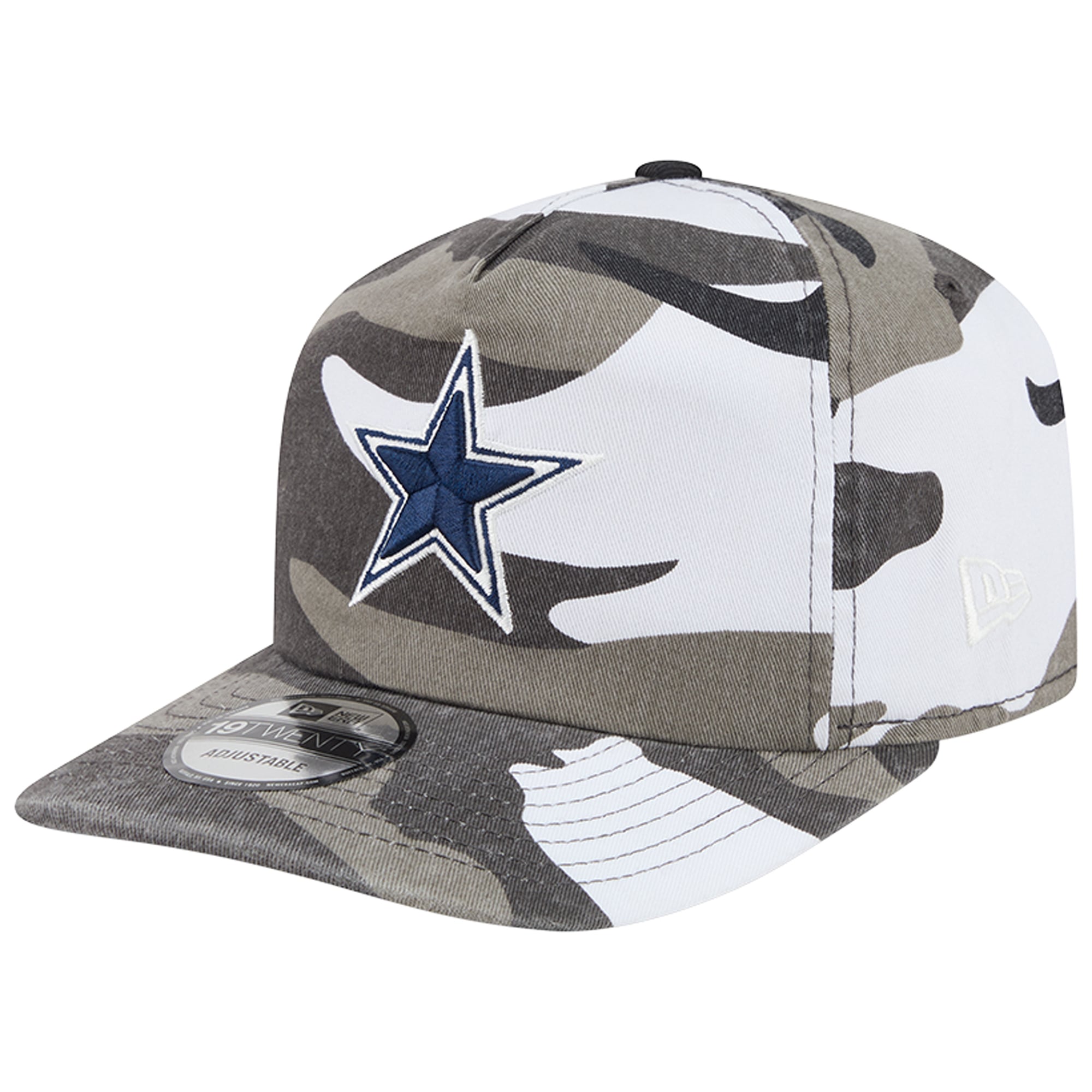 Men's New Era  Camo Dallas Cowboys Washed Camo Adjustable Hat