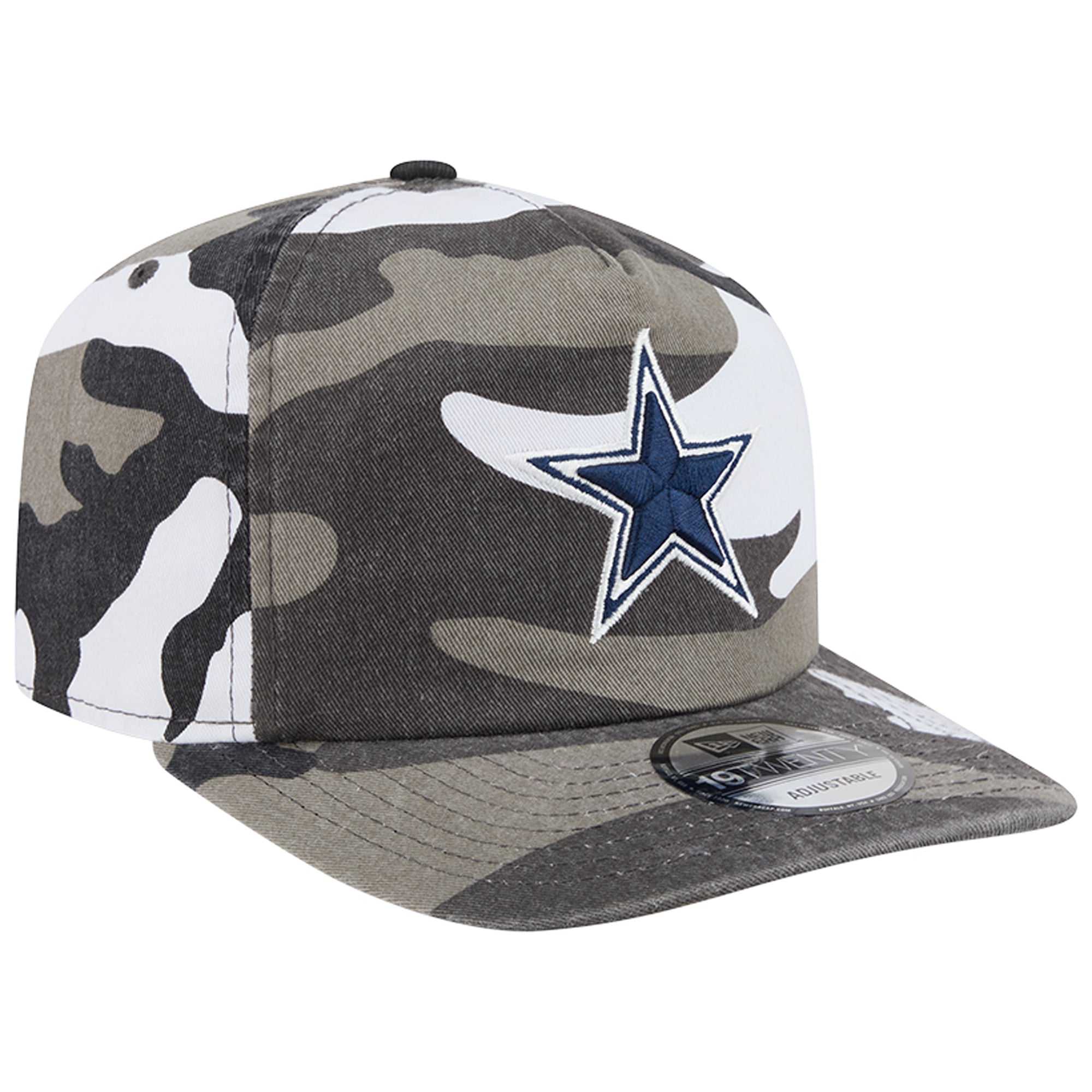 Men's New Era  Camo Dallas Cowboys Washed Camo Adjustable Hat