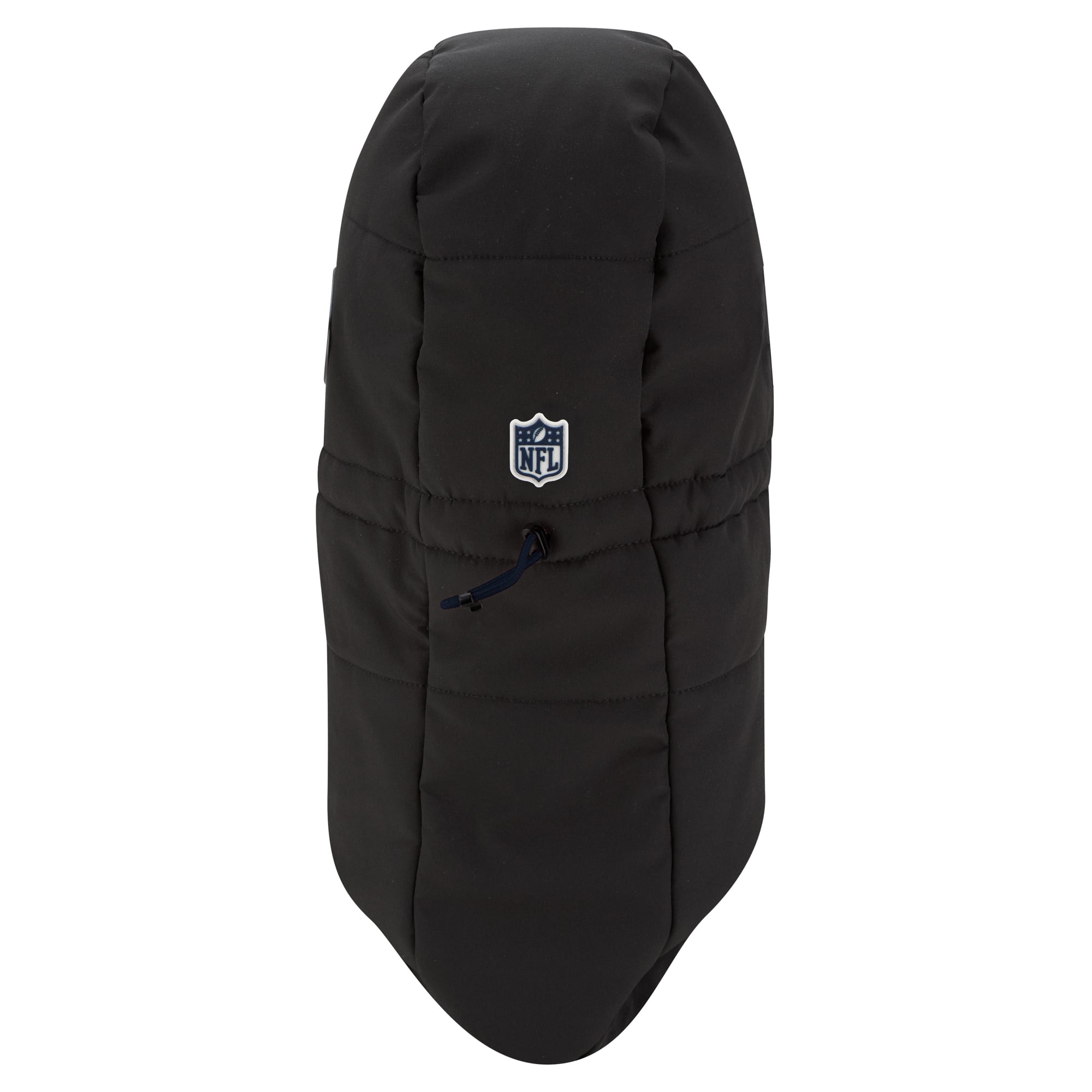 Sweat à capuche matelassé ajustable New Era pour homme, coloris anthracite, Dallas Cowboys 2026, idéal pour temps froid.