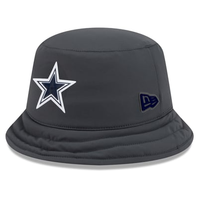 Dallas Cowboys New Era 2026 Sideline Cold Weather Bucket Hat - Charcoal