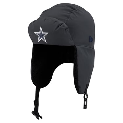 Dallas Cowboys New Era 2026 Sideline Cold Weather  Trapper Hat - Charcoal