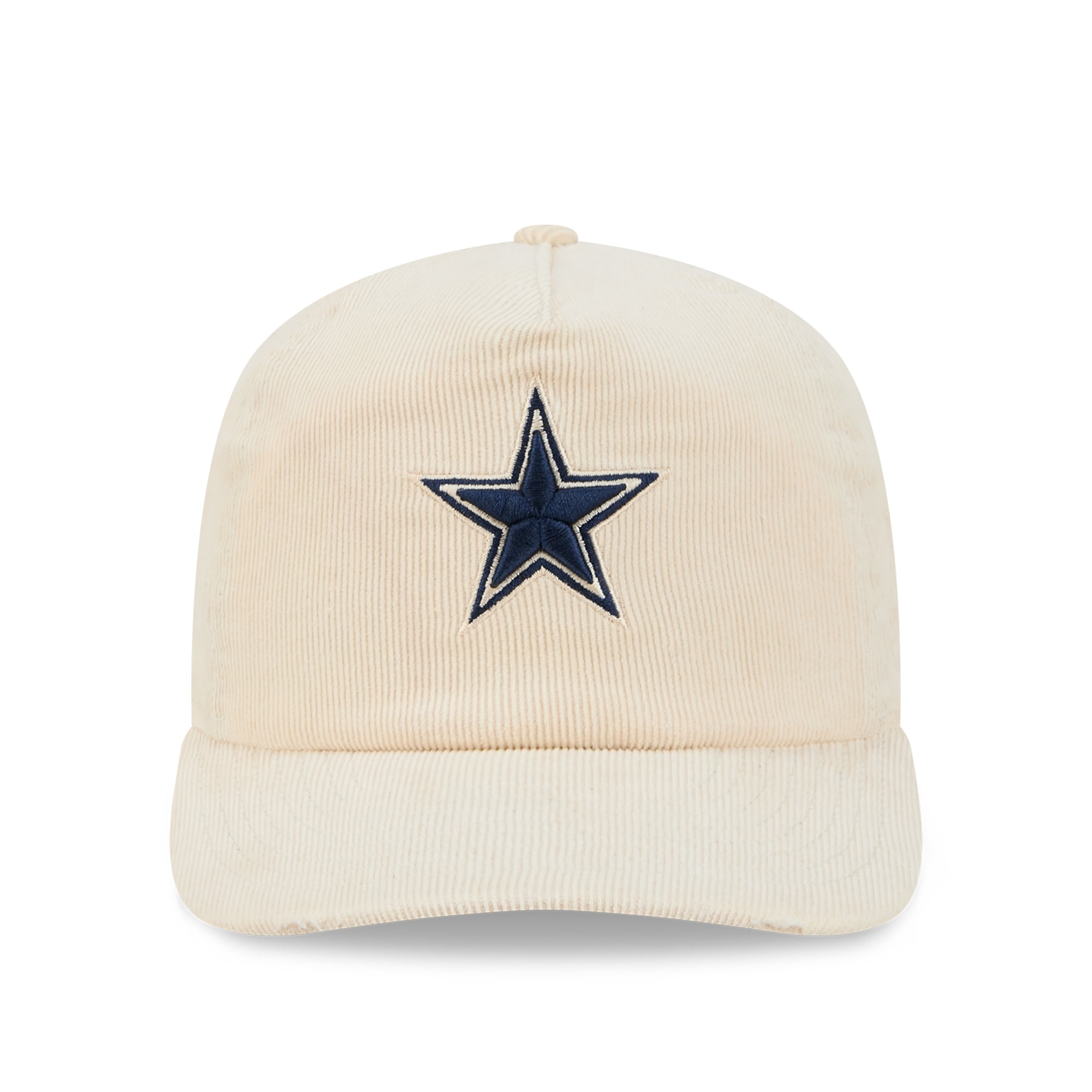 Casquette ajustable New Era 19TWENTY crème Dallas Cowboys en velours côtelé pour homme