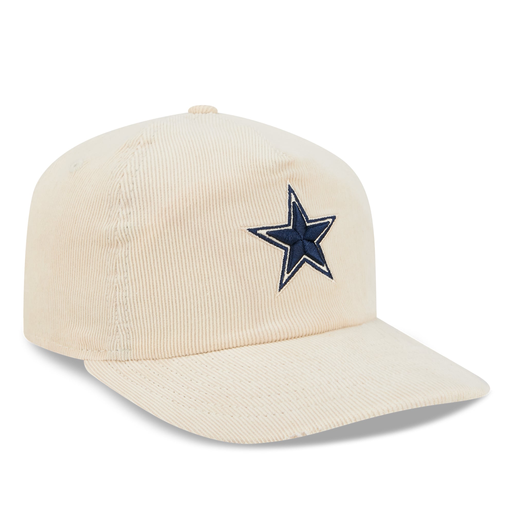 Casquette ajustable New Era 19TWENTY crème Dallas Cowboys en velours côtelé pour homme