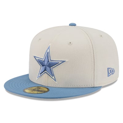  Dallas Cowboys New Era Color Pack 59FIFTY Fitted Hat - Cream/Blue