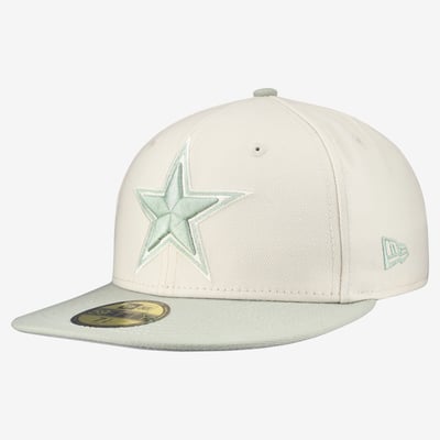  Dallas Cowboys New Era Color Pack 59FIFTY Fitted Hat - Cream/Light Green