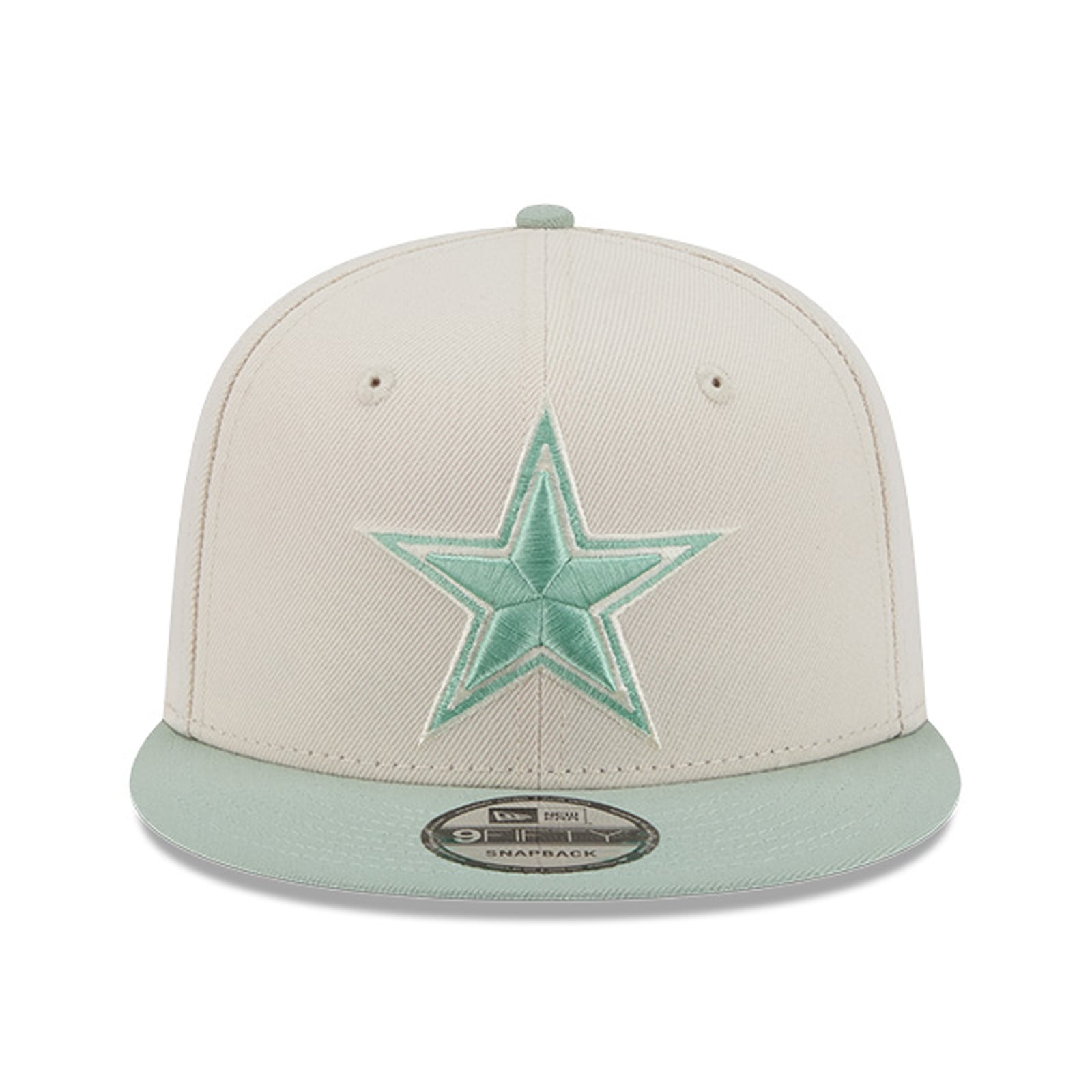 Casquette snapback New Era 9FIFTY pour homme, coloris crème/vert clair Dallas Cowboys