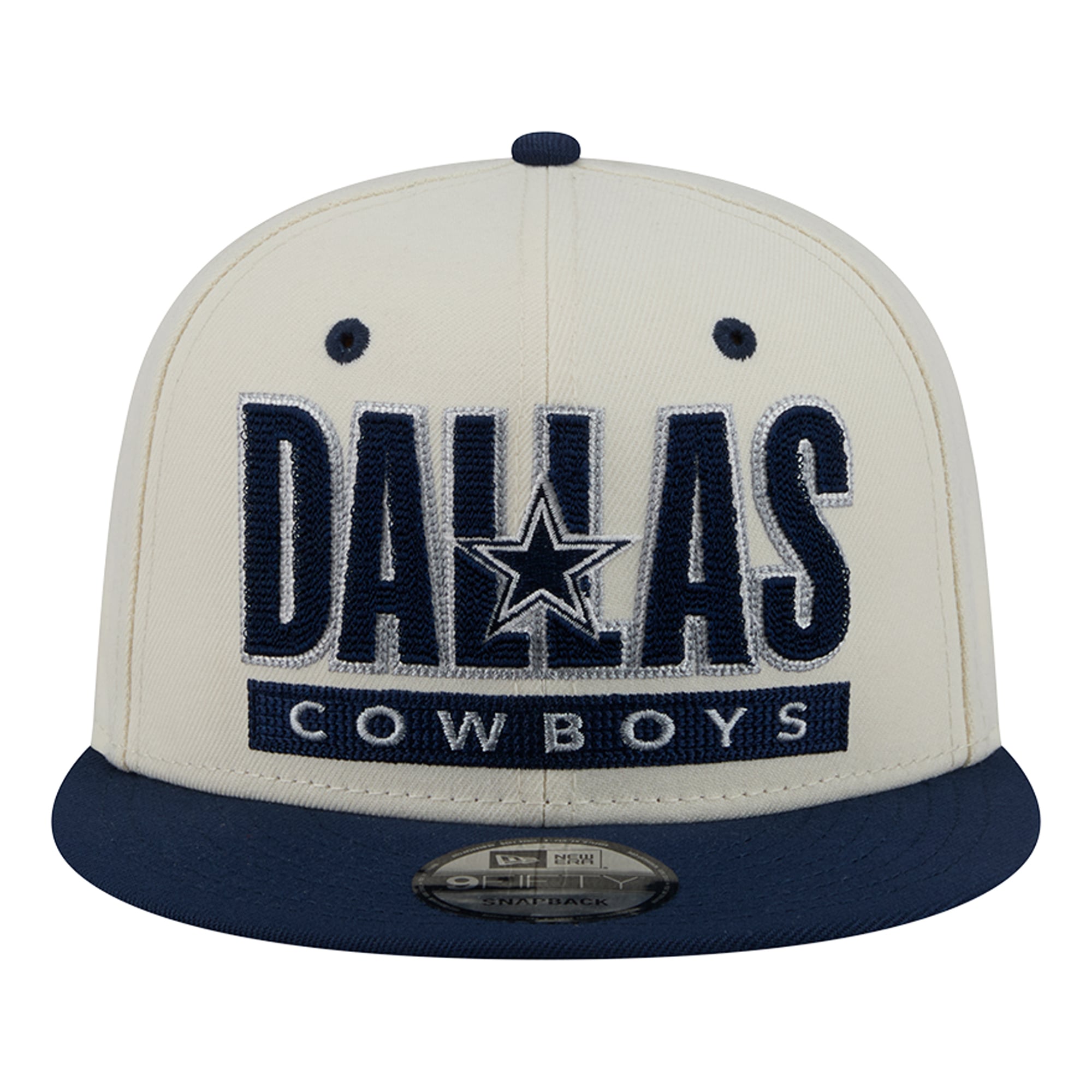 Casquette snapback New Era Classic 9FIFTY crème/marine Dallas Cowboys pour homme