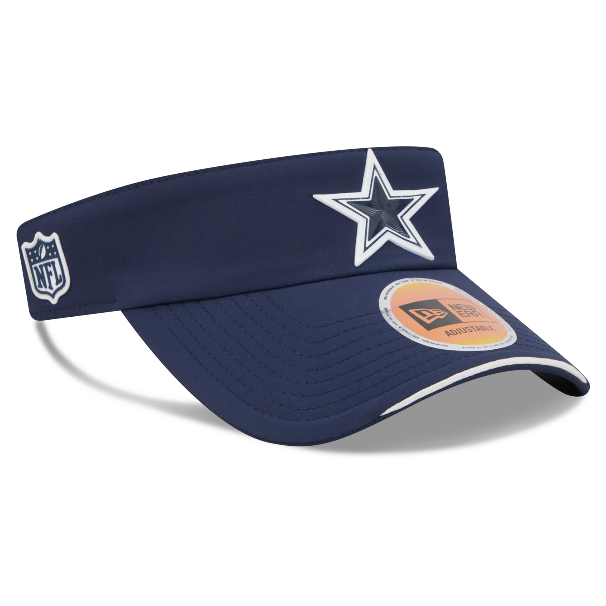 Men's New Era Navy Dallas Cowboys 2026 Sideline Adjustable Visor
