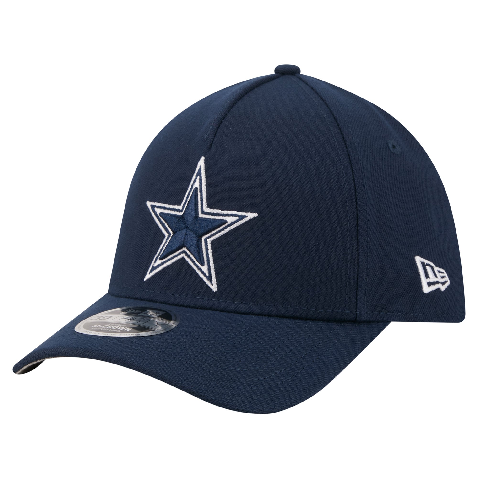 Men's New Era Navy Dallas Cowboys 39THIRTY M-Crown A-Frame Stretch Hat