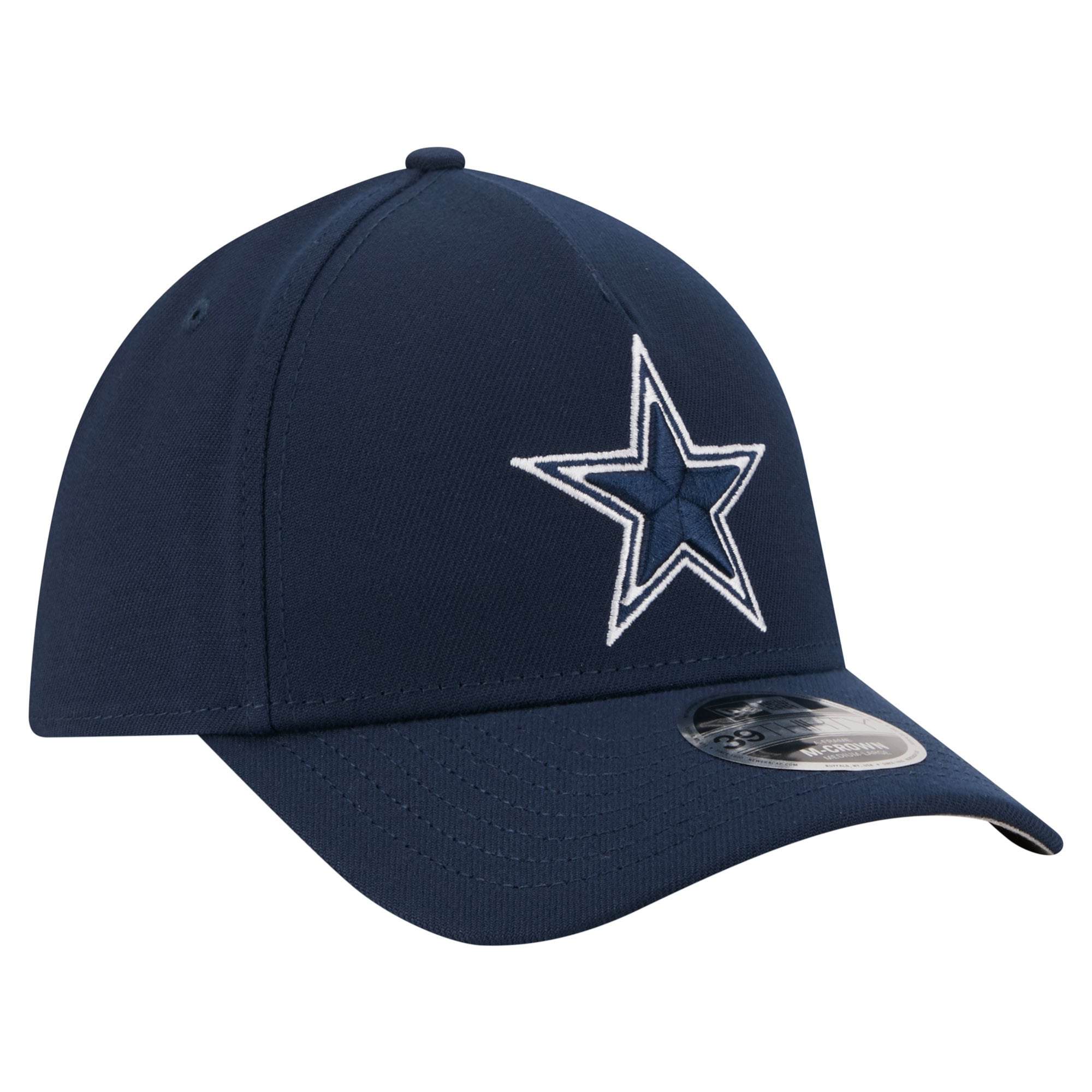 Men's New Era Navy Dallas Cowboys 39THIRTY M-Crown A-Frame Stretch Hat