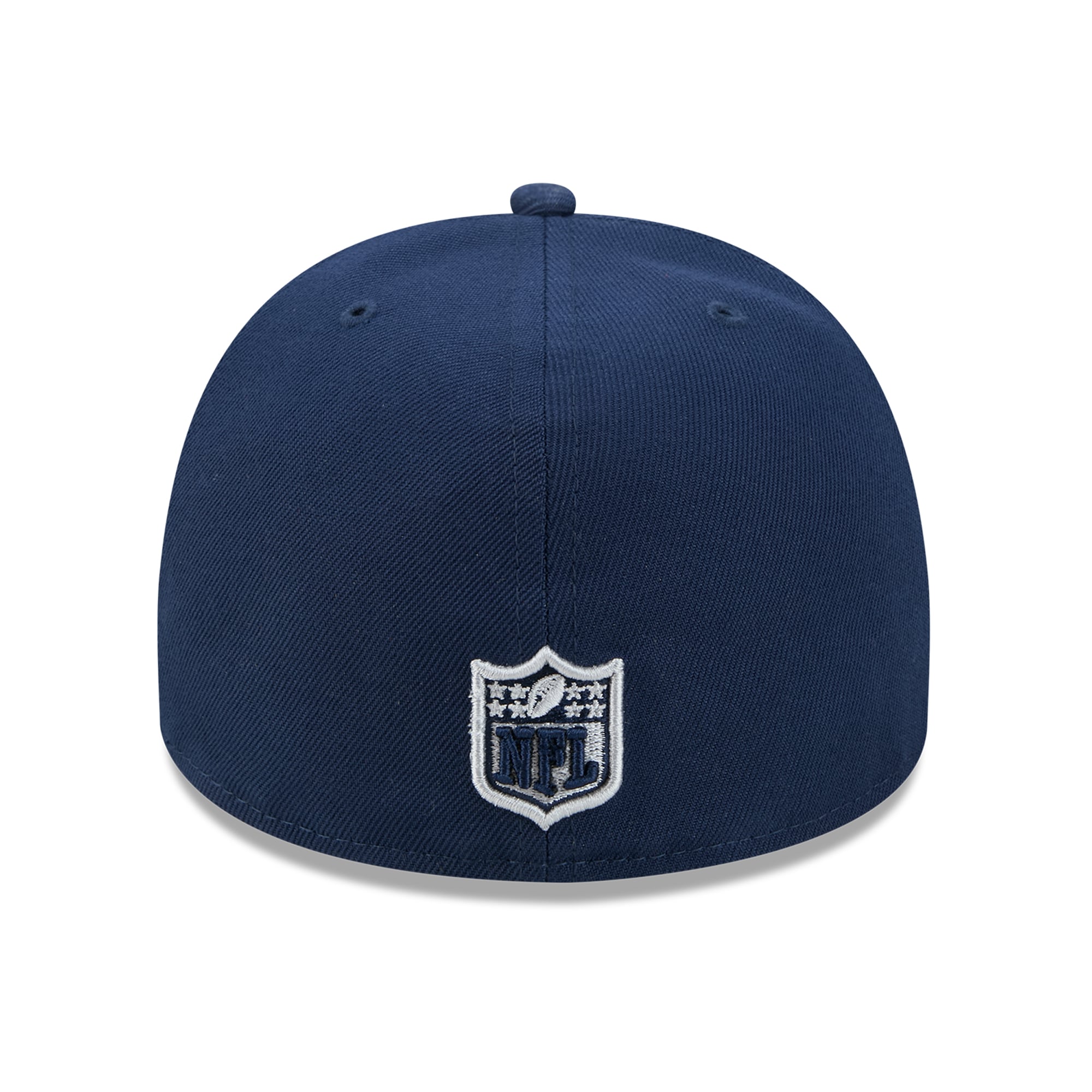 Casquette ajustée New Era 59FIFTY pour homme, bleu marine, motif Dallas Cowboys, style dessin animé.