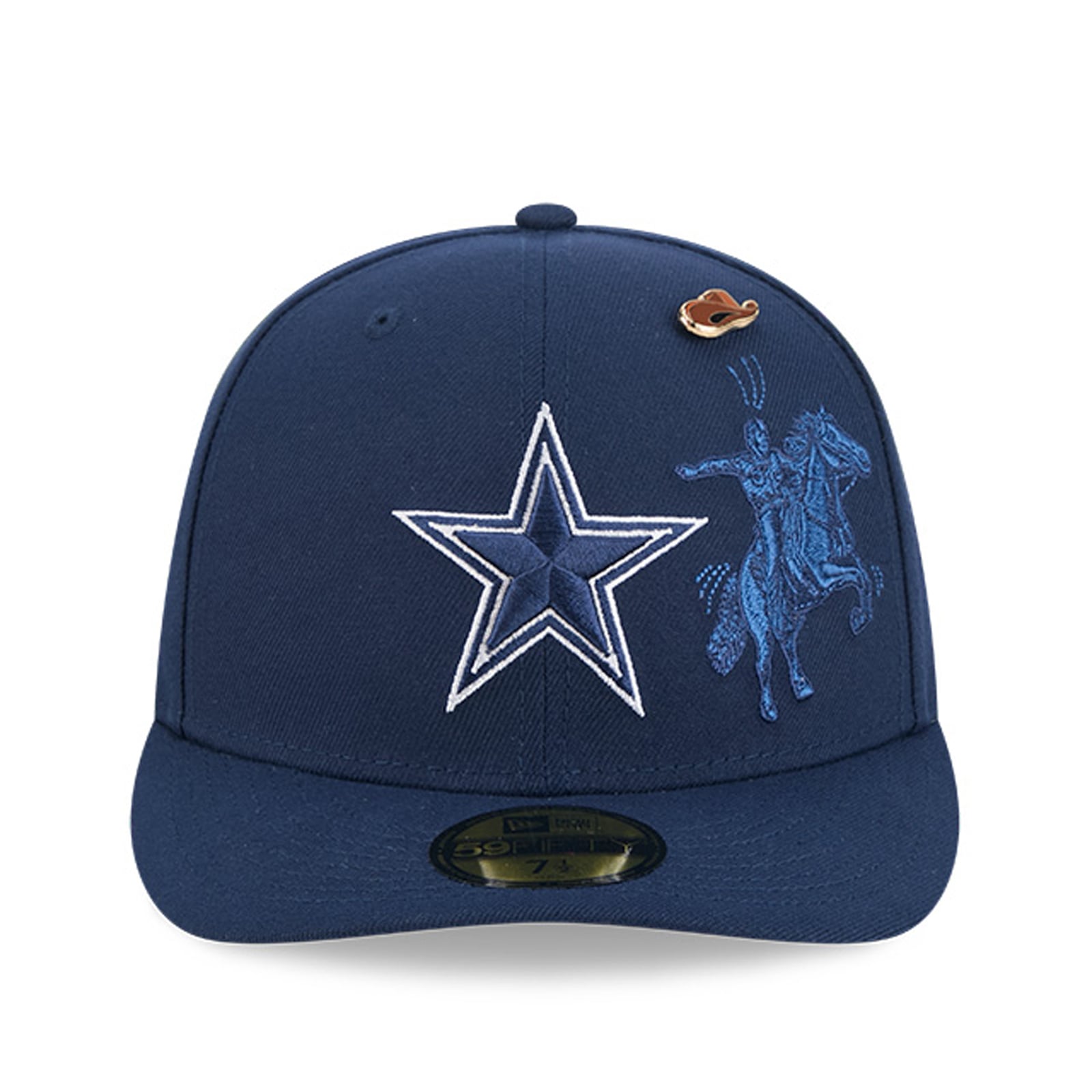 Casquette ajustée New Era 59FIFTY pour homme, bleu marine, Dallas Cowboys City Pin
