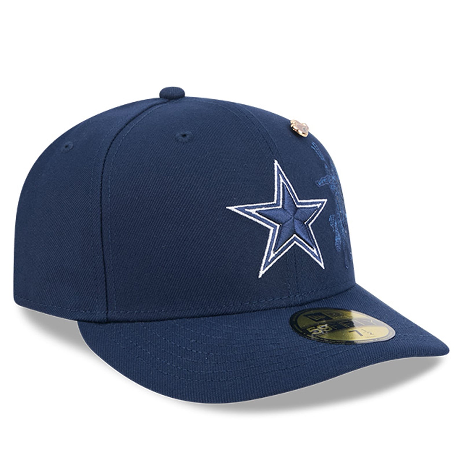 Casquette ajustée New Era 59FIFTY pour homme, bleu marine, Dallas Cowboys City Pin