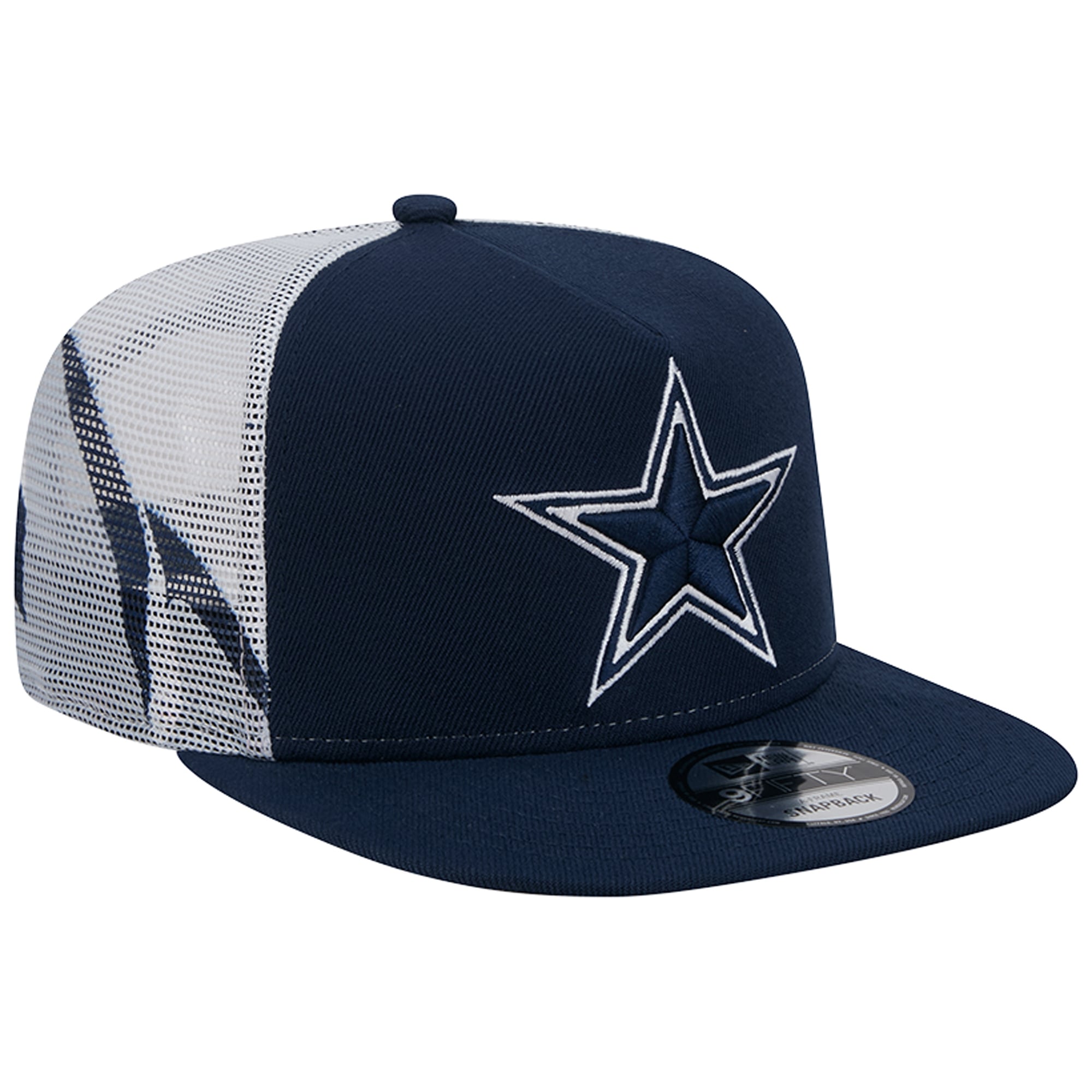 Casquette trucker New Era 9FIFTY Snapback bleu marine Dallas Cowboys pour homme