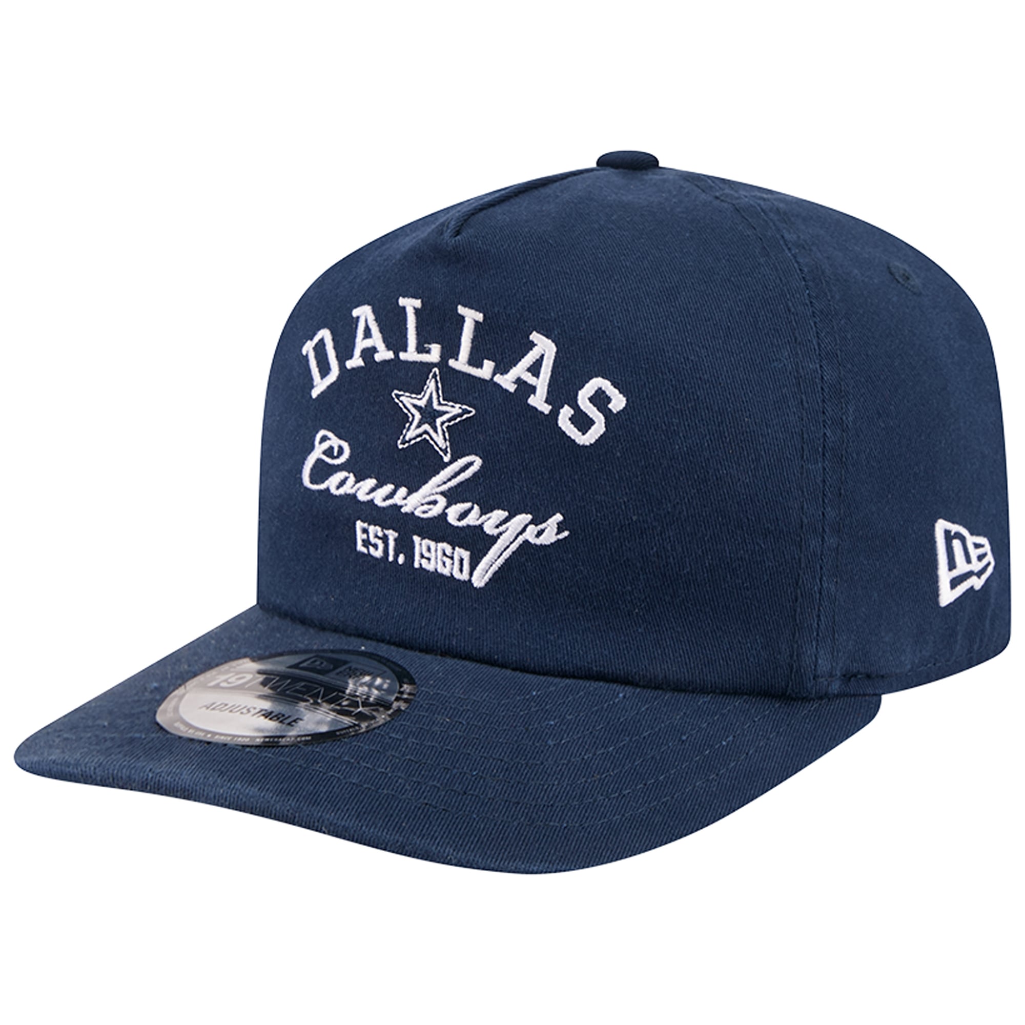 Men's New Era Navy Dallas Cowboys Stacked 19TWENTY Adjustable Hat