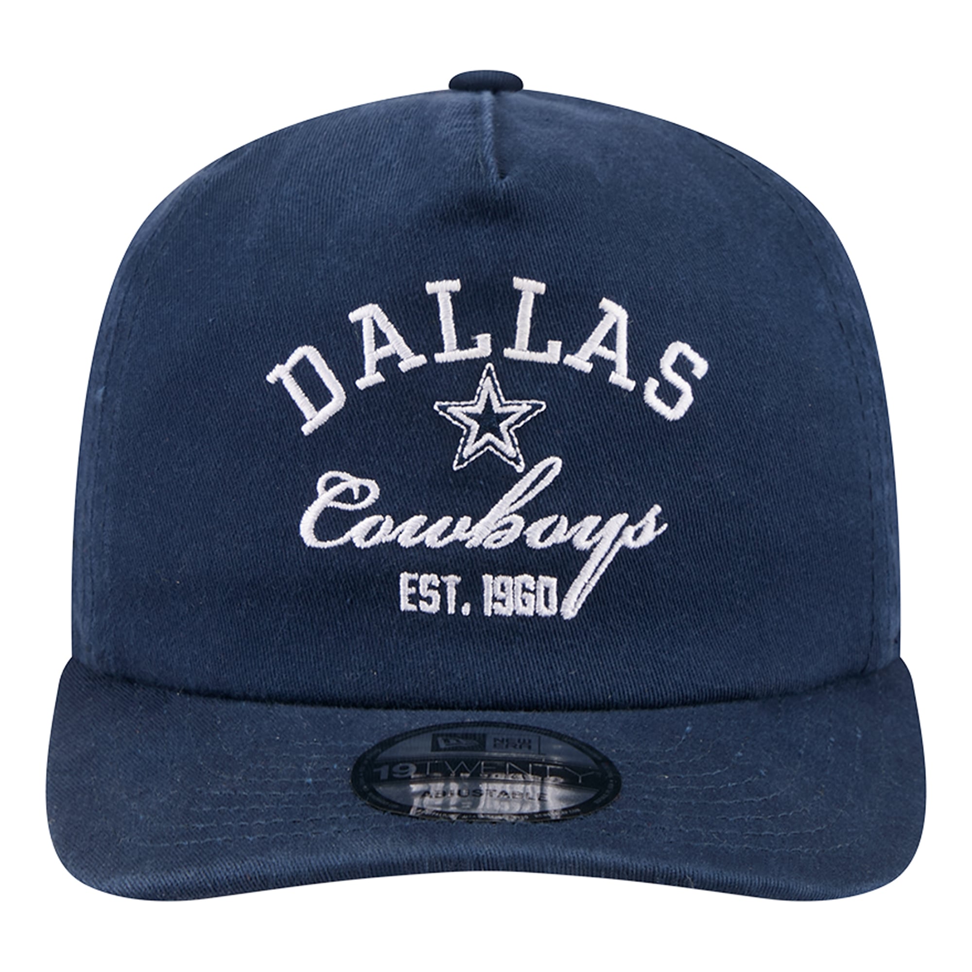 Men's New Era Navy Dallas Cowboys Stacked 19TWENTY Adjustable Hat