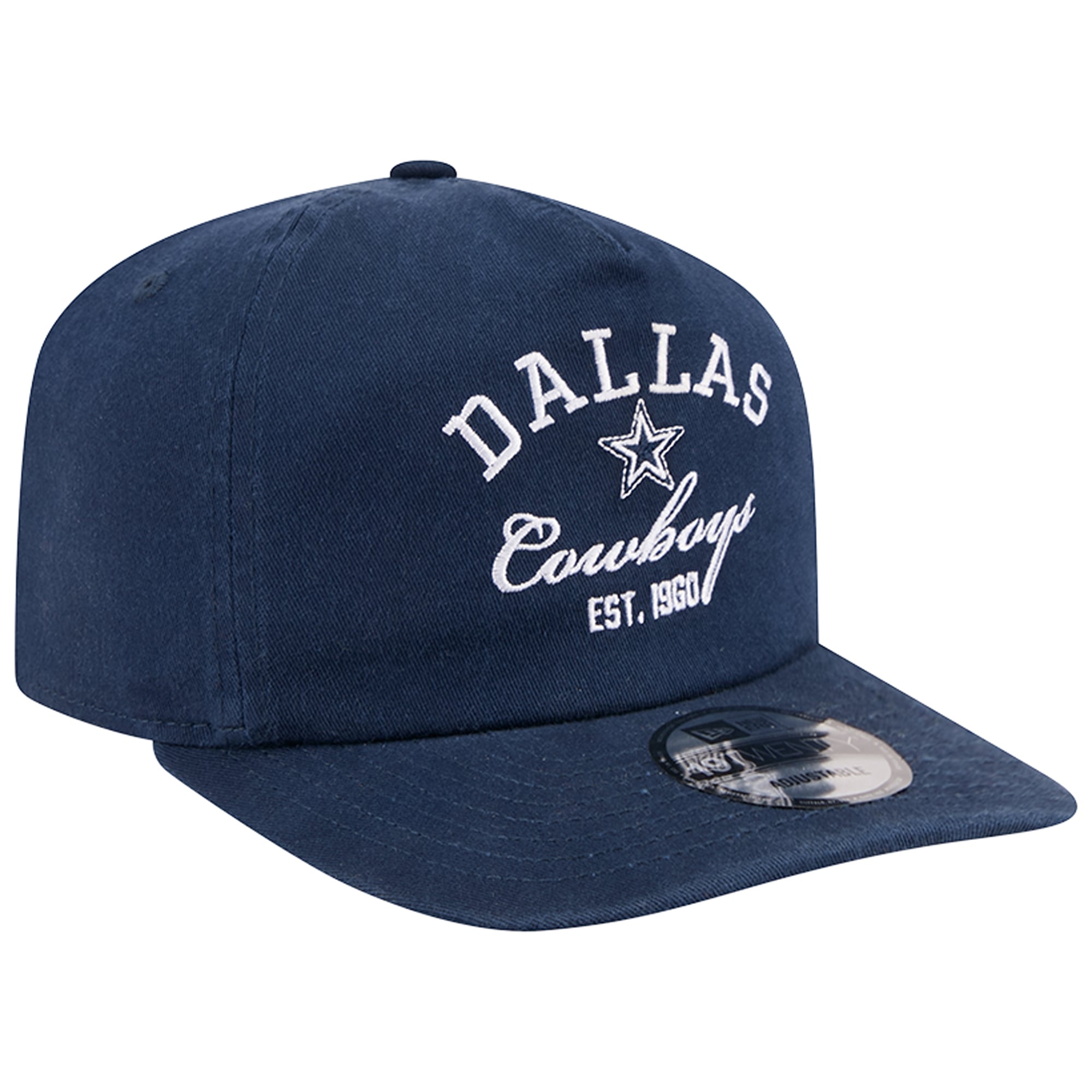 Men's New Era Navy Dallas Cowboys Stacked 19TWENTY Adjustable Hat