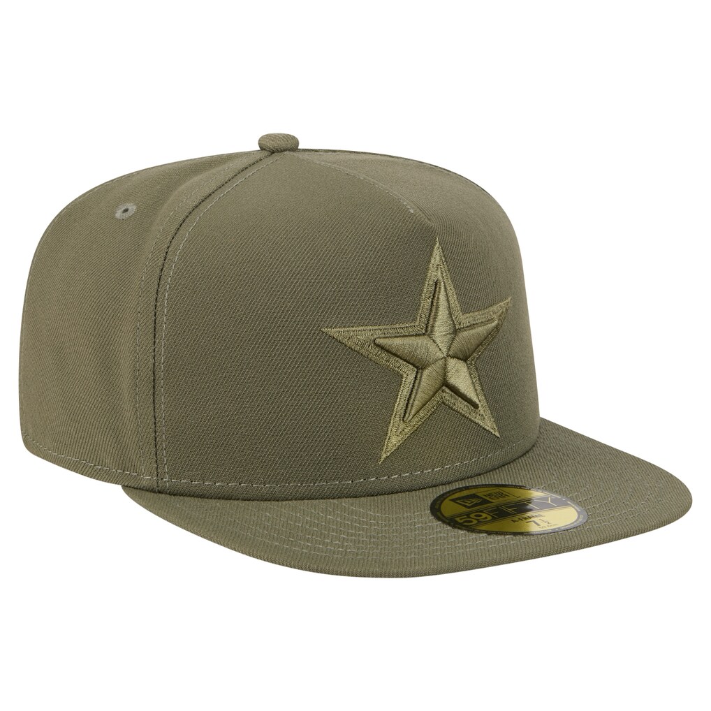 Dallas Cowboys New Era Color Pack A-Frame 59FIFTY Fitted Hat - Olive