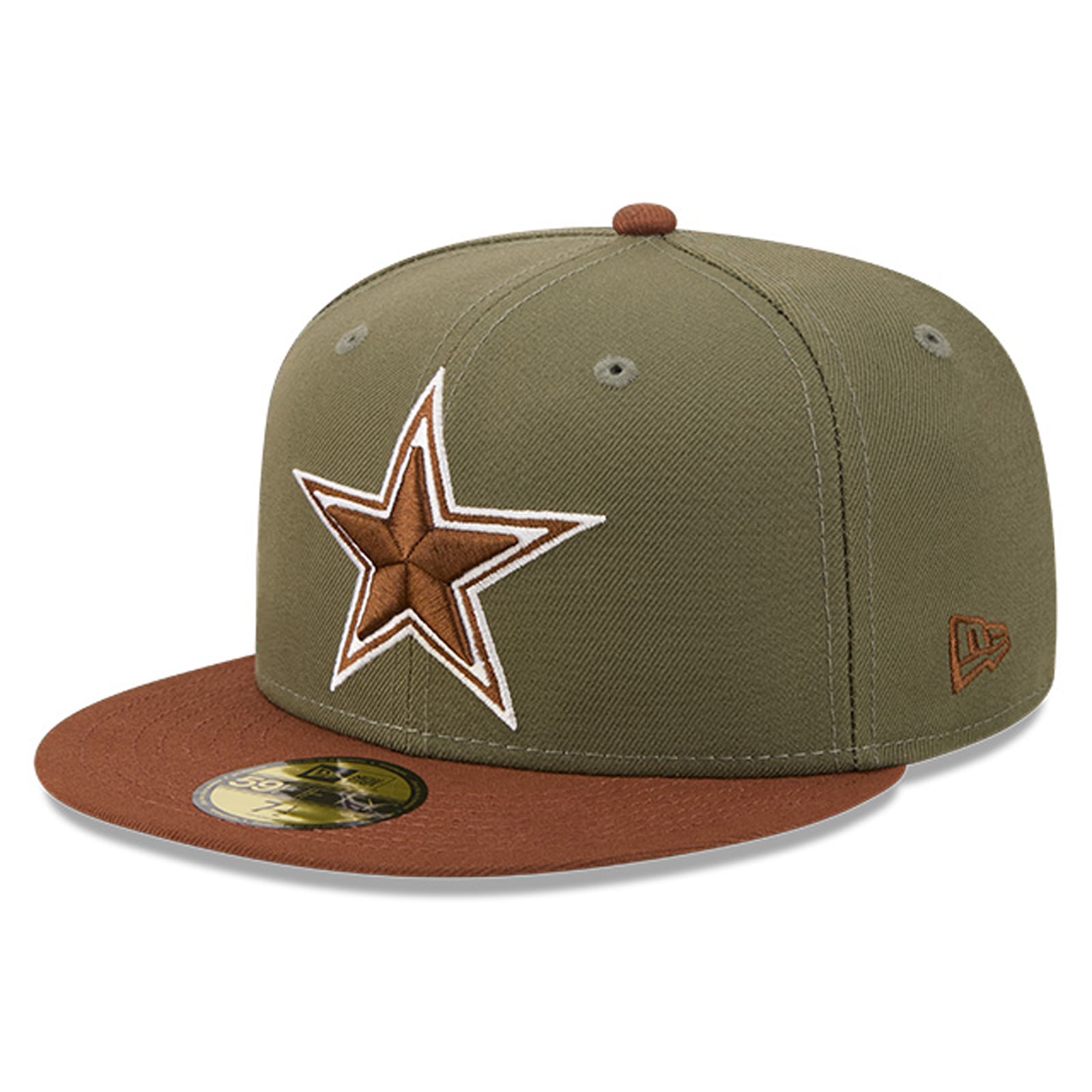 Men's New Era Olive/ Dallas Cowboys Color Pack 59FIFTY Fitted Hat