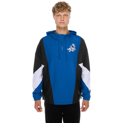  Dallas Cowboys New Era Quarter-Zip Windbreaker Jacket - Royal