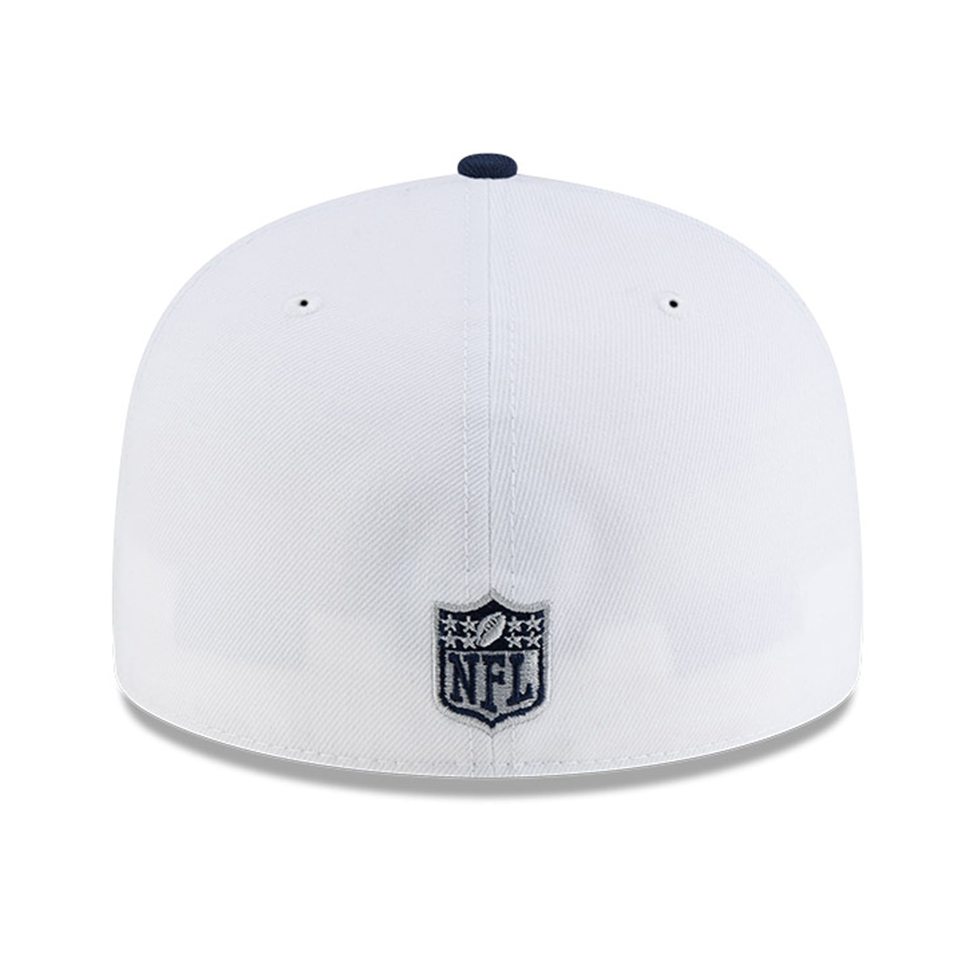 Men's New Era White/Navy Dallas Cowboys Retro Swoop 59FIFTY Fitted Hat
