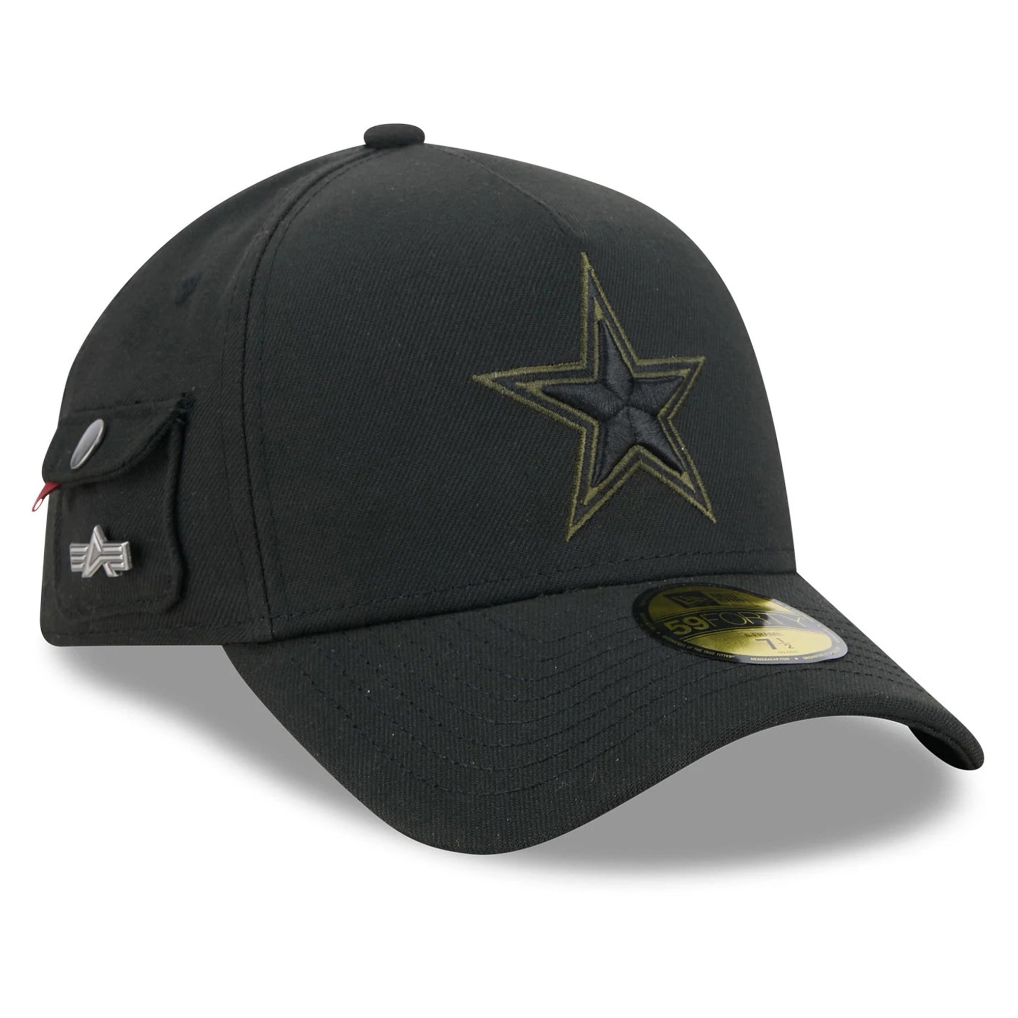 Casquette ajustée New Era x Alpha Industries Dallas Cowboys noire à monture A-Frame 59FORTY pour homme