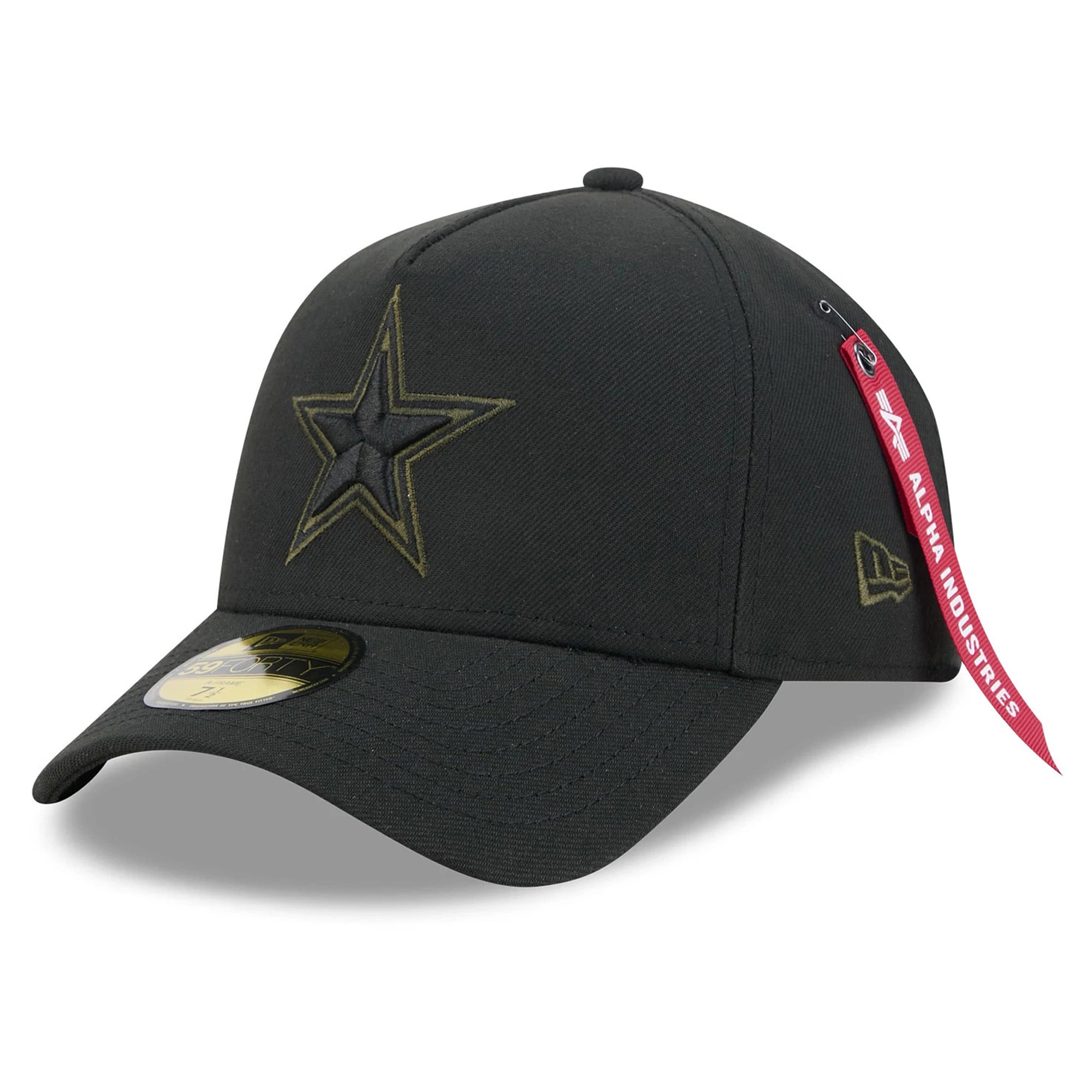 Casquette ajustée New Era x Alpha Industries Dallas Cowboys noire à monture A-Frame 59FORTY pour homme