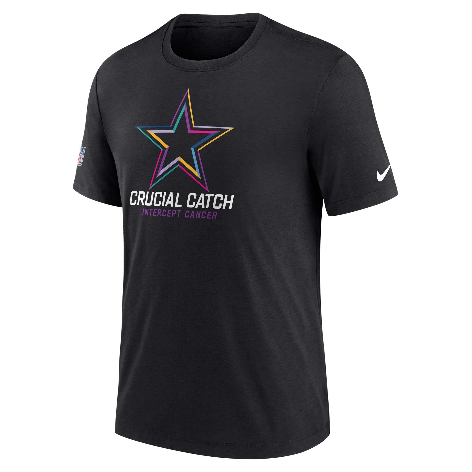 T-shirt Nike noir Dallas Cowboys 2024 NFL Crucial Catch pour homme