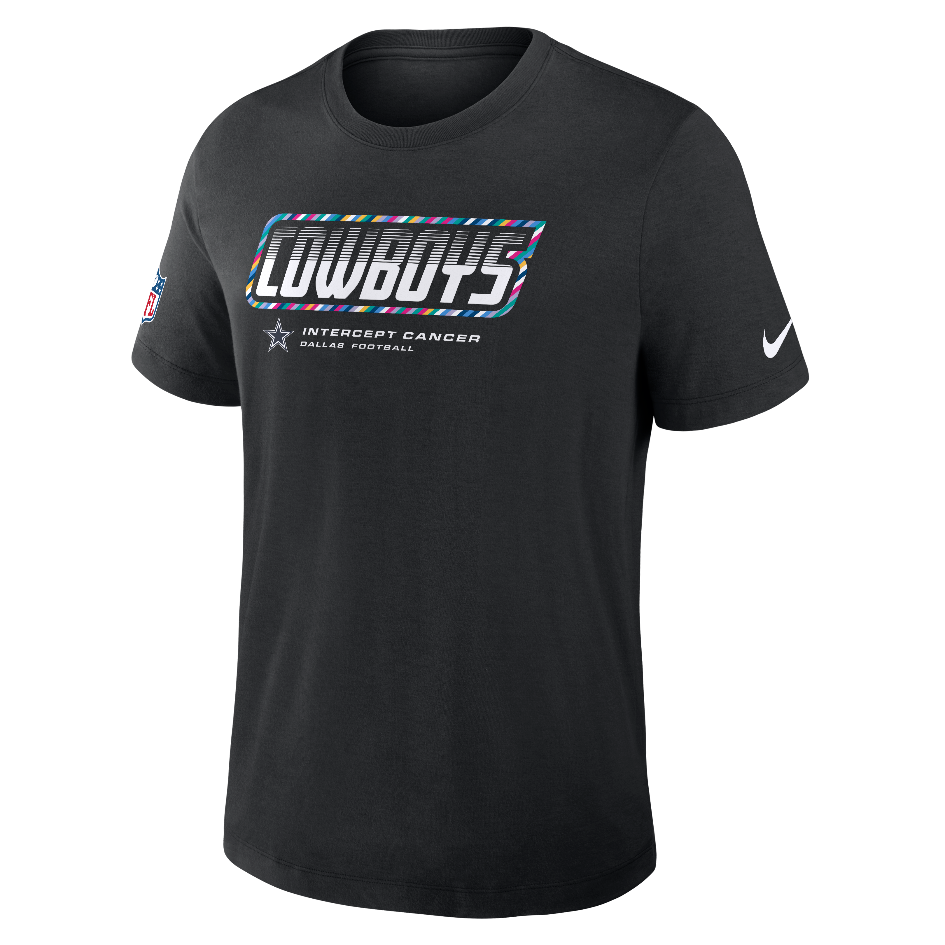 Men's Nike Black Dallas Cowboys 2026 NFL Crucial Catch Big & Tall Tri-Blend Dri-FIT T-Shirt