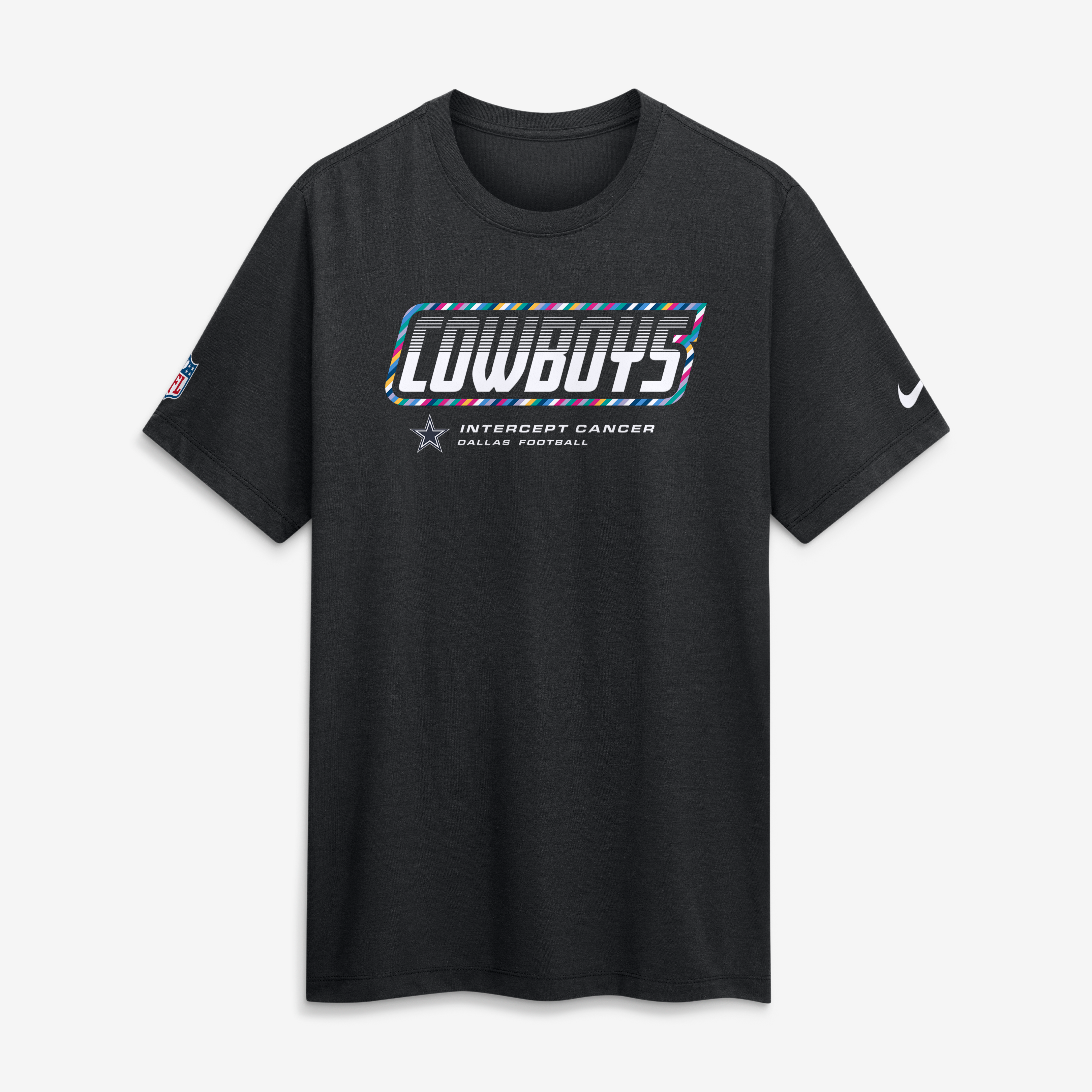 Men's Nike Black Dallas Cowboys 2026 NFL Crucial Catch Big & Tall Tri-Blend Dri-FIT T-Shirt