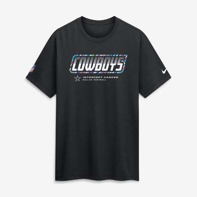 Dallas Cowboys Nike 2026 NFL Crucial Catch Big & Tall Tri-Blend Dri-FIT T-Shirt - Black