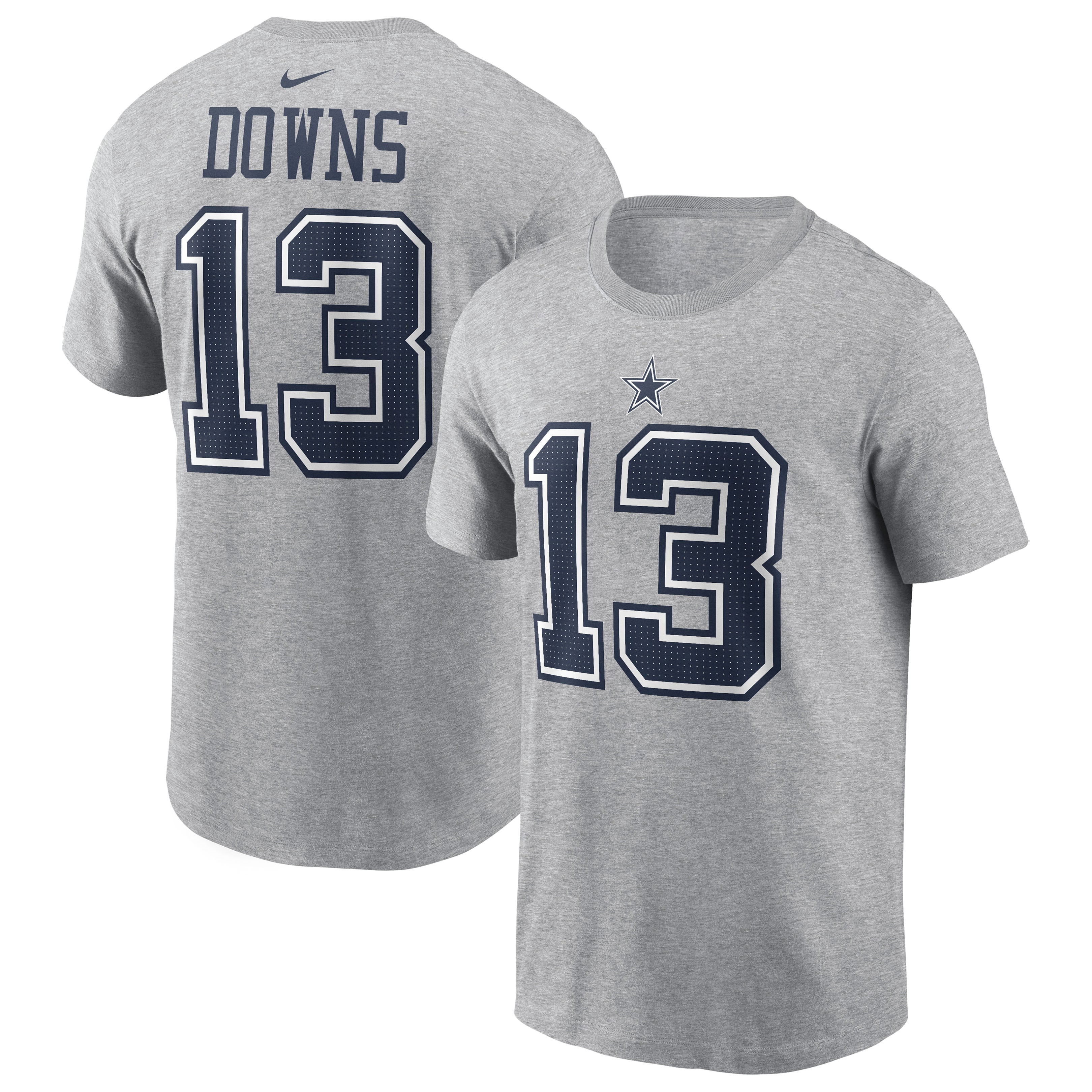 Men's Nike Caleb Downs Navy Dallas Cowboys Name & Number T-Shirt