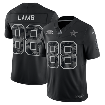 CeeDee Lamb Dallas Cowboys Nike 2026 Salute to Service Stitched Limited Jersey - Black