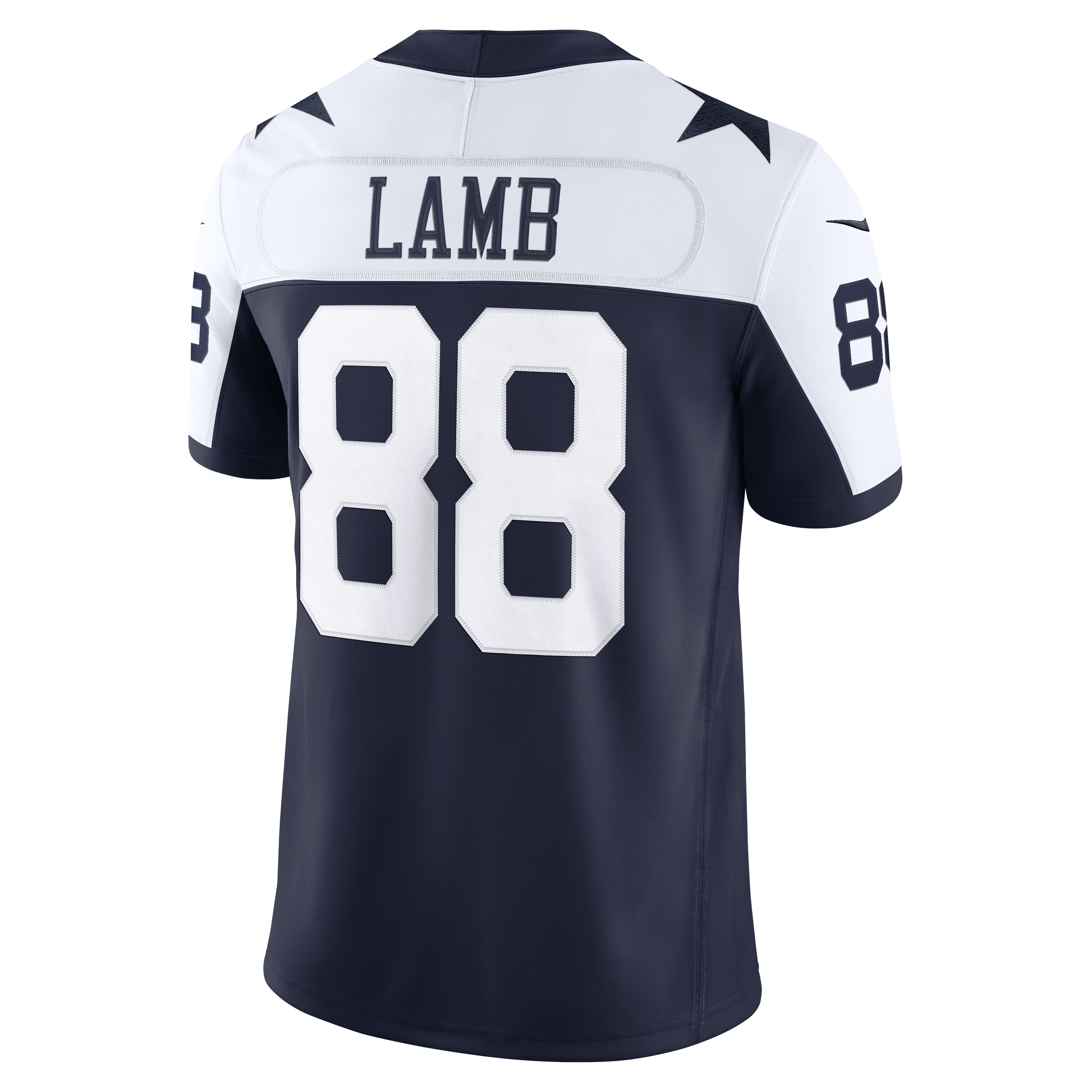 Men's Nike CeeDee Lamb Navy Dallas Cowboys Alternate Vapor F.U.S.E. Stitched Limited Jersey