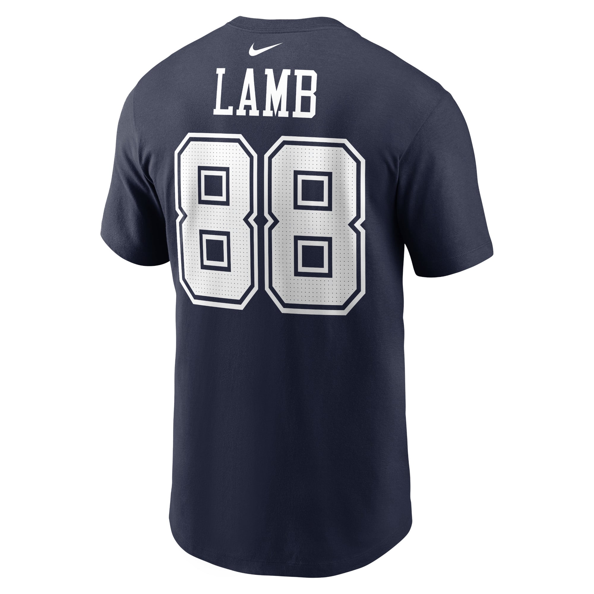 Men's Nike CeeDee Lamb Navy Dallas Cowboys Name & Number T-Shirt