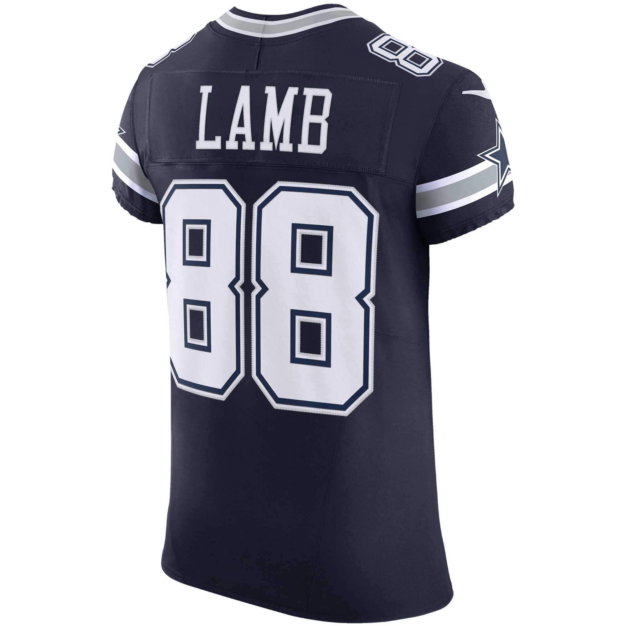 Men's Nike CeeDee Lamb Navy Dallas Cowboys Team Vapor F.U.S.E. Elite Jersey