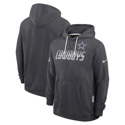 Dallas Cowboys Nike Sideline Standard Issue Top Prospect Dri-FIT Hoodie - Charcoal