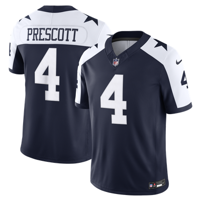 Dak Prescott Dallas Cowboys Nike Alternate Vapor F.U.S.E. Stitched Limited Jersey - Navy