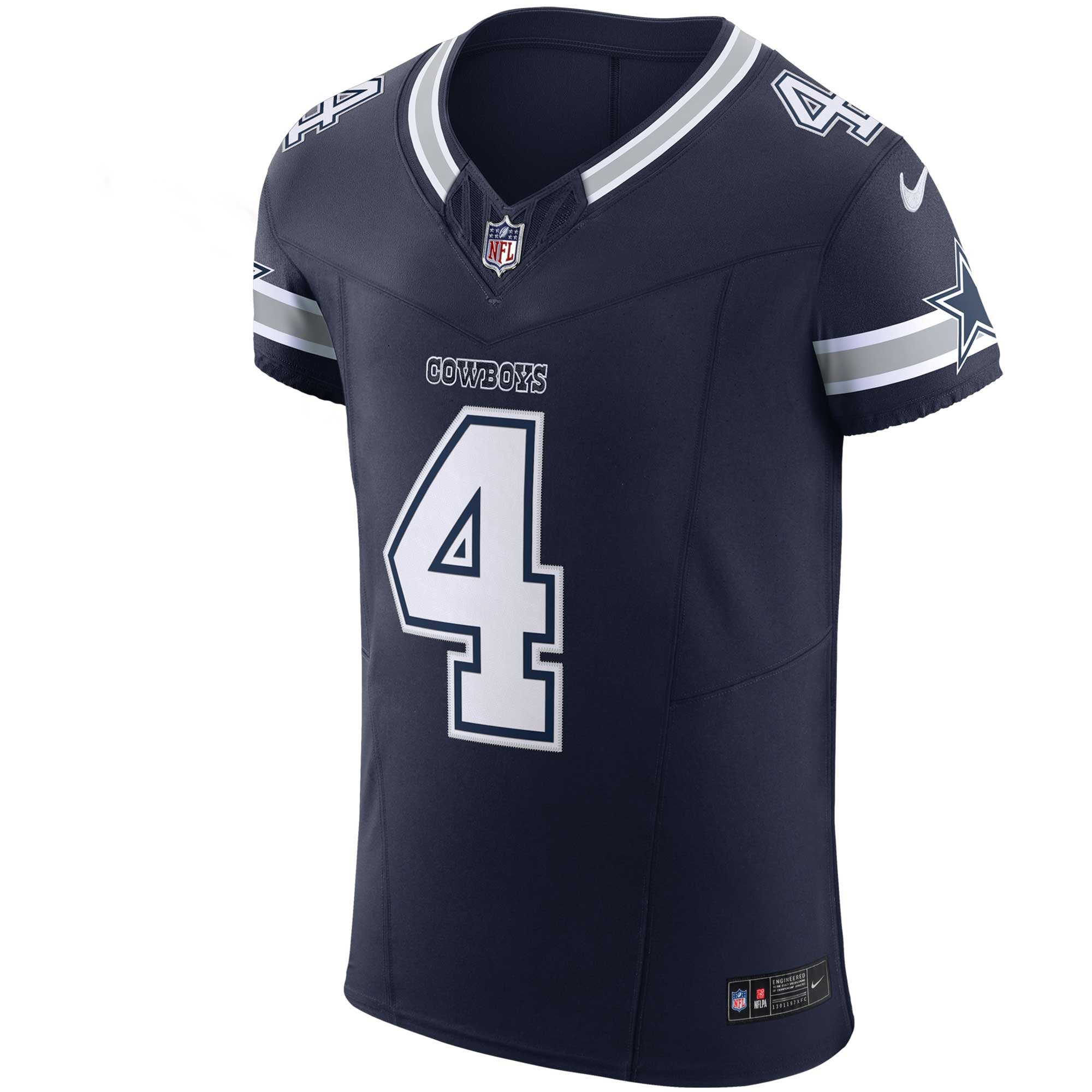 Men's Nike Dak Prescott Navy Dallas Cowboys Team Vapor F.U.S.E. Elite Jersey
