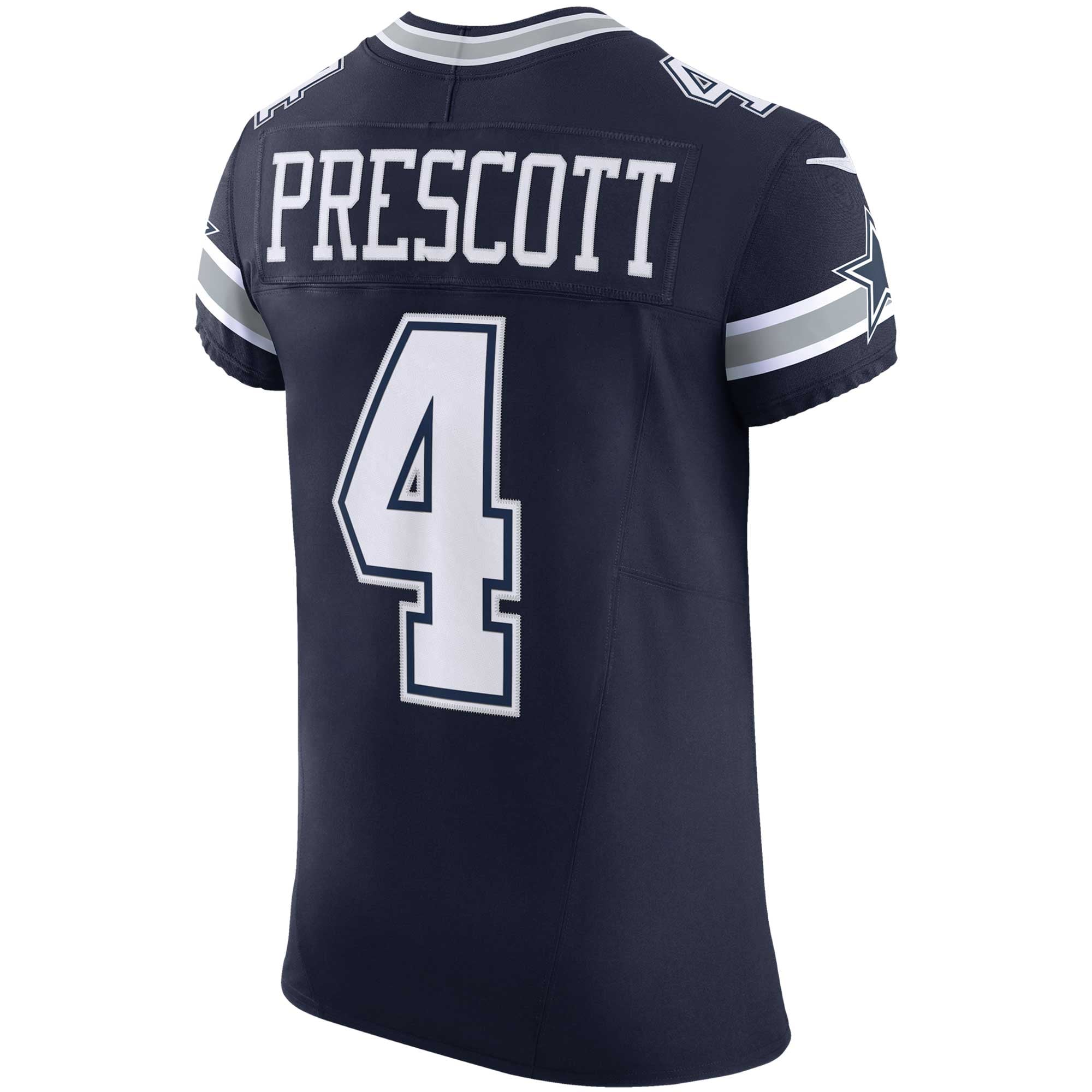 Men's Nike Dak Prescott Navy Dallas Cowboys Team Vapor F.U.S.E. Elite Jersey