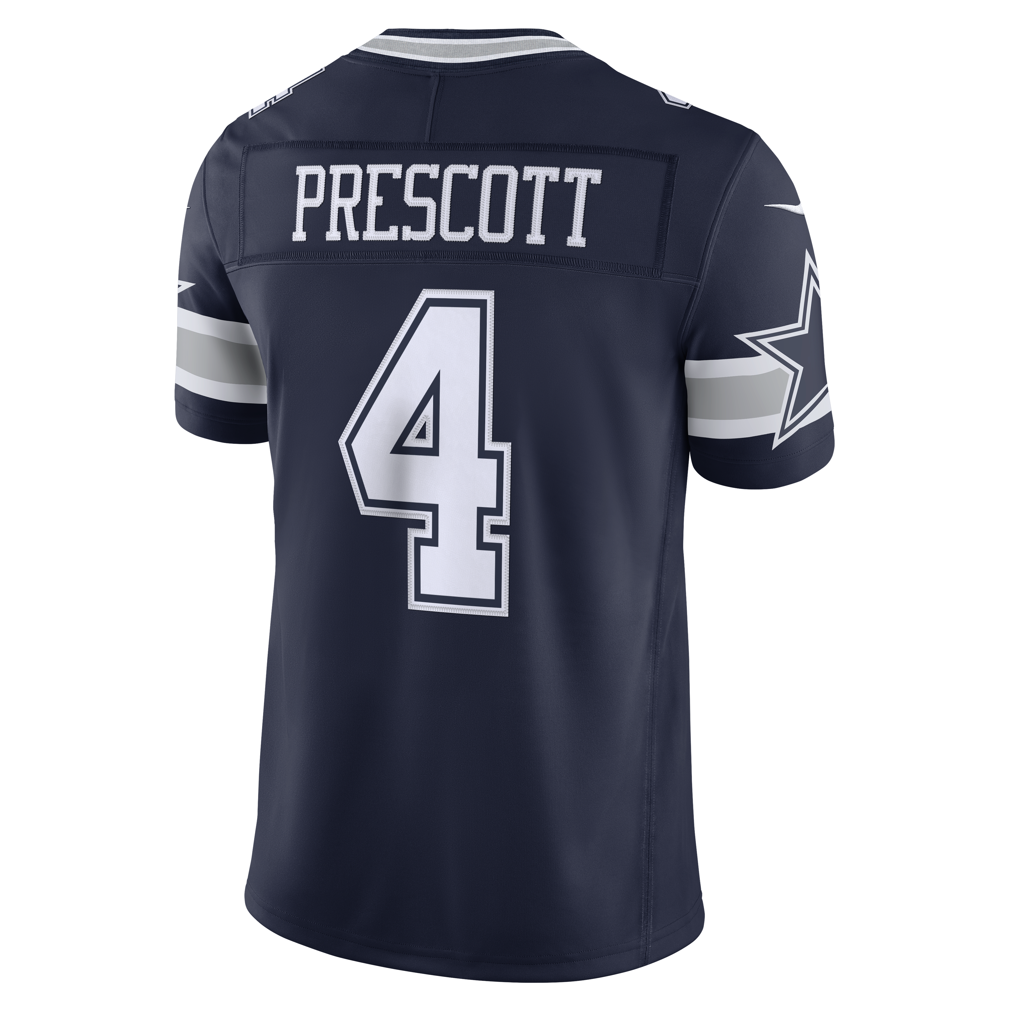 Men's Nike Dak Prescott Navy Dallas Cowboys Team Vapor F.U.S.E. Stitched Limited Jersey