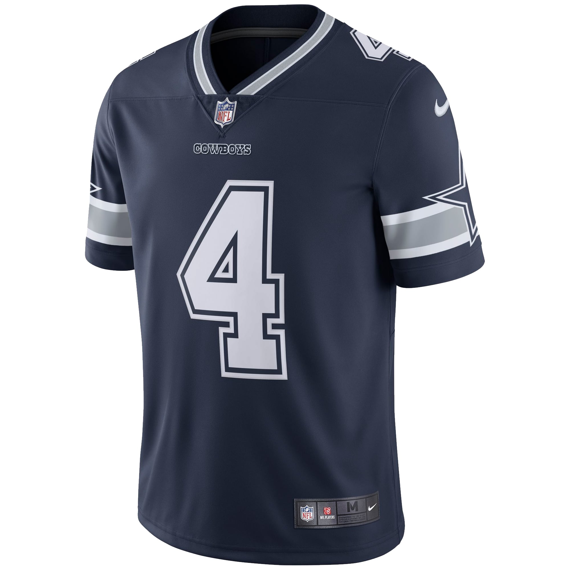Homme Nike Dak Prescott Navy Dallas Cowboys Vapor Untouchable - Maillot limité