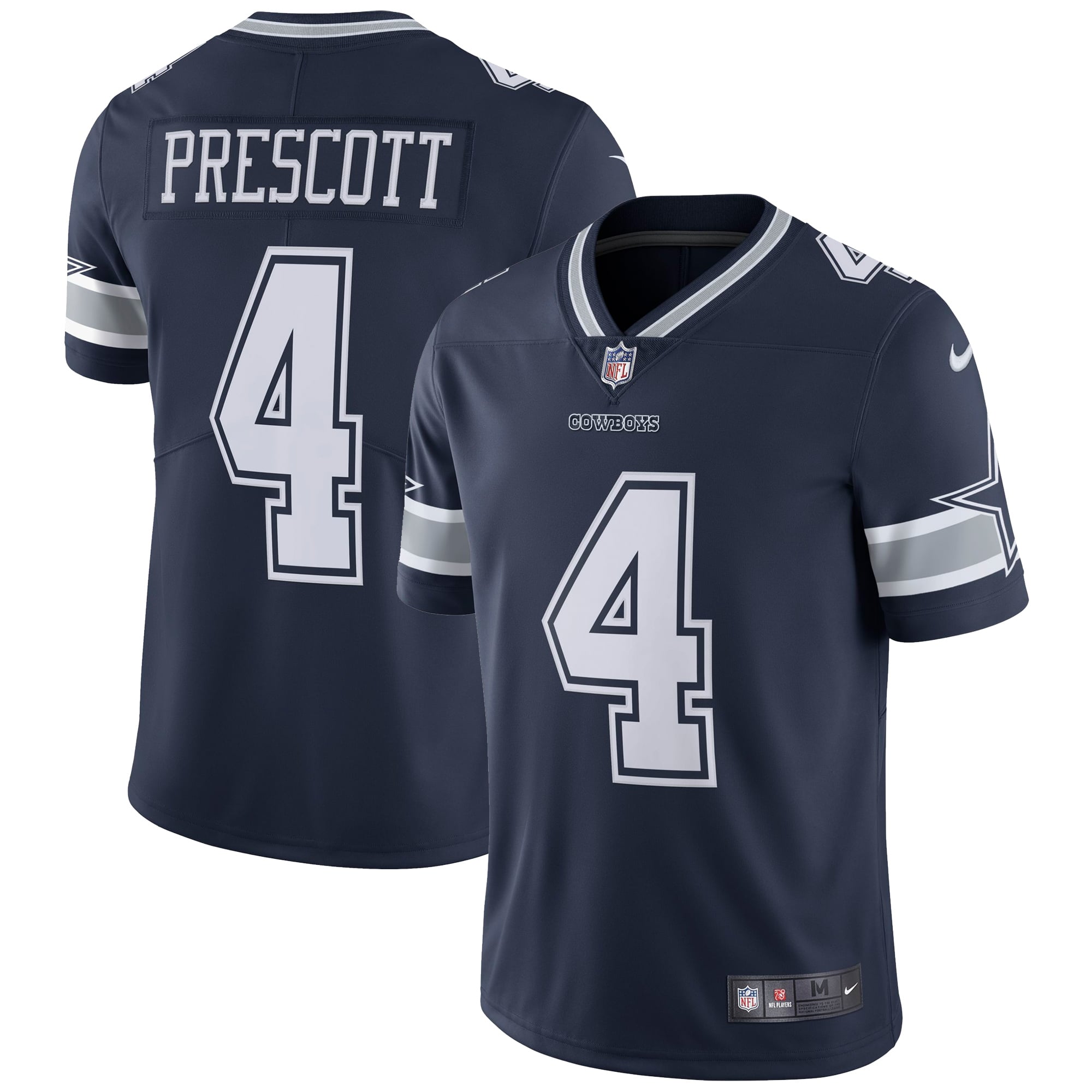 Homme Nike Dak Prescott Navy Dallas Cowboys Vapor Untouchable - Maillot limité