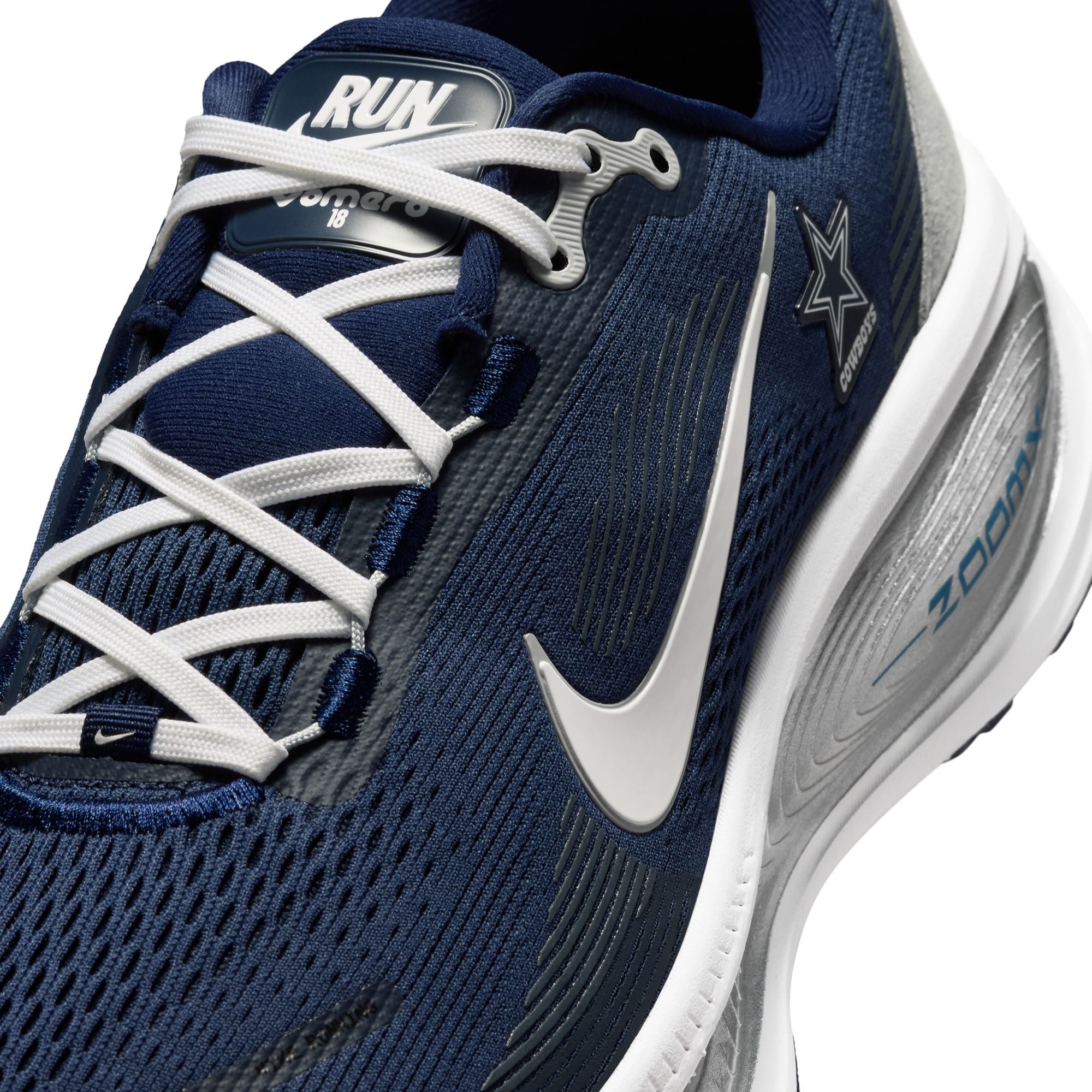 Men's Nike Dallas Cowboys Vomero 18 Running Shoes