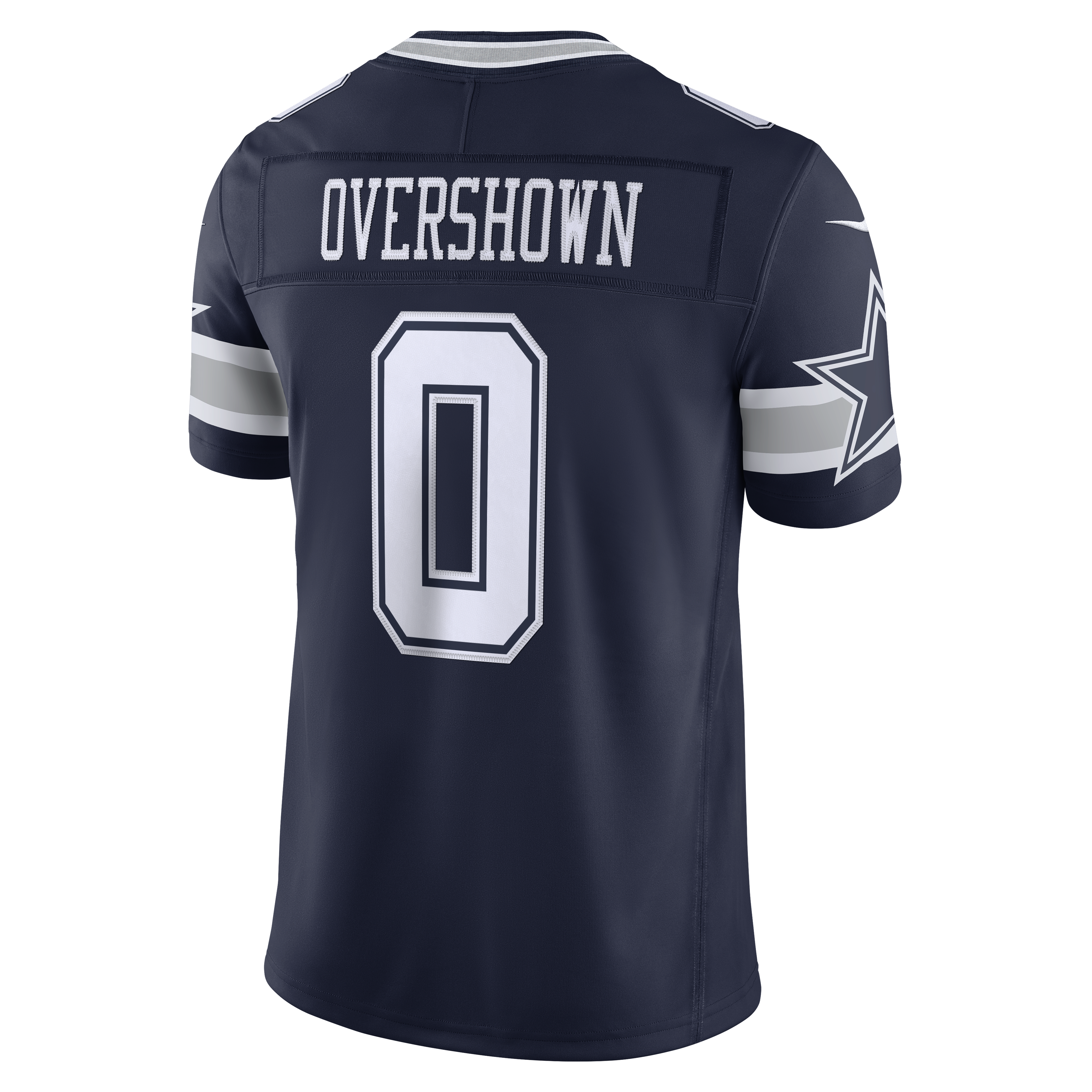 Maillot Nike DeMarvion Overshown bleu marine Dallas Cowboys Team Vapor F.U.S.E. Stitched Limited pour homme