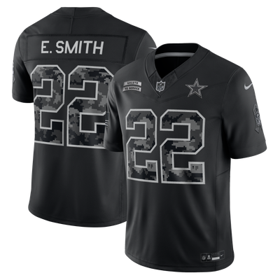 Emmitt Smith Dallas Cowboys Nike 2026 Salute to Service Retired Player Stitched Limited Jersey - Black